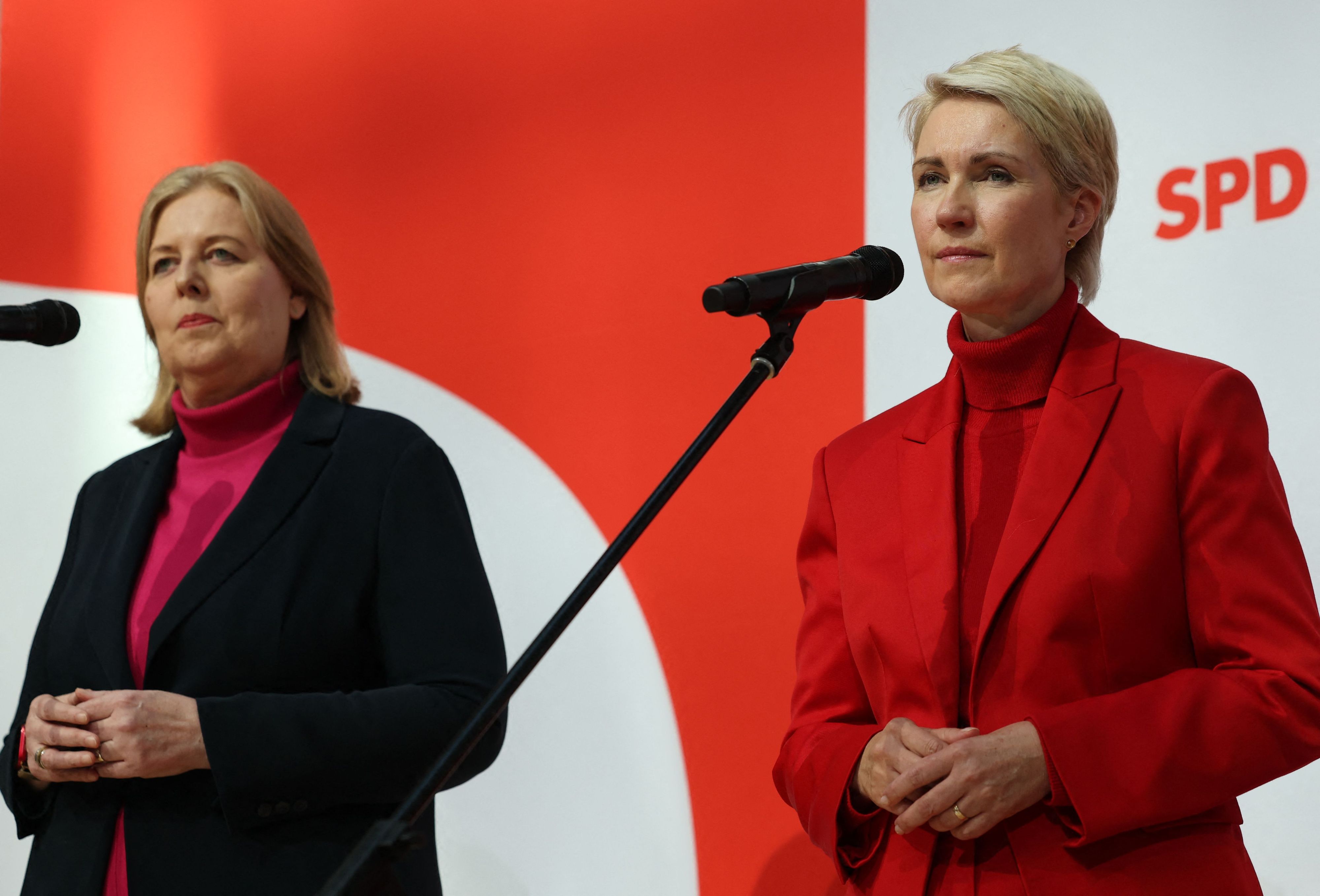 Bärbel Bas (l.) und Manuela Schwesig am 21. September 2026