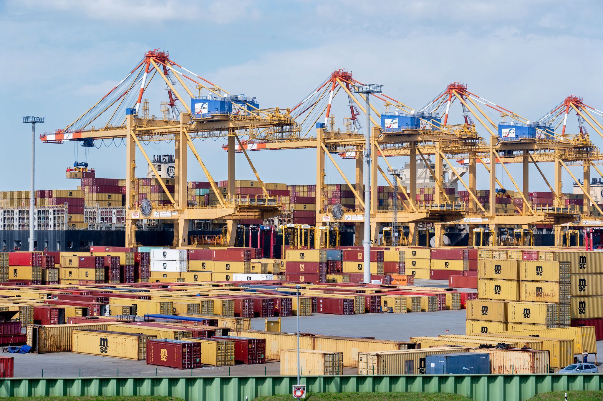 Containerterminal in Bremerhaven