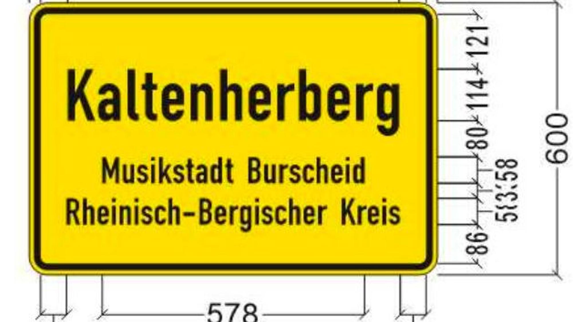 Einst eines Ortsschilds mit Musikstadt