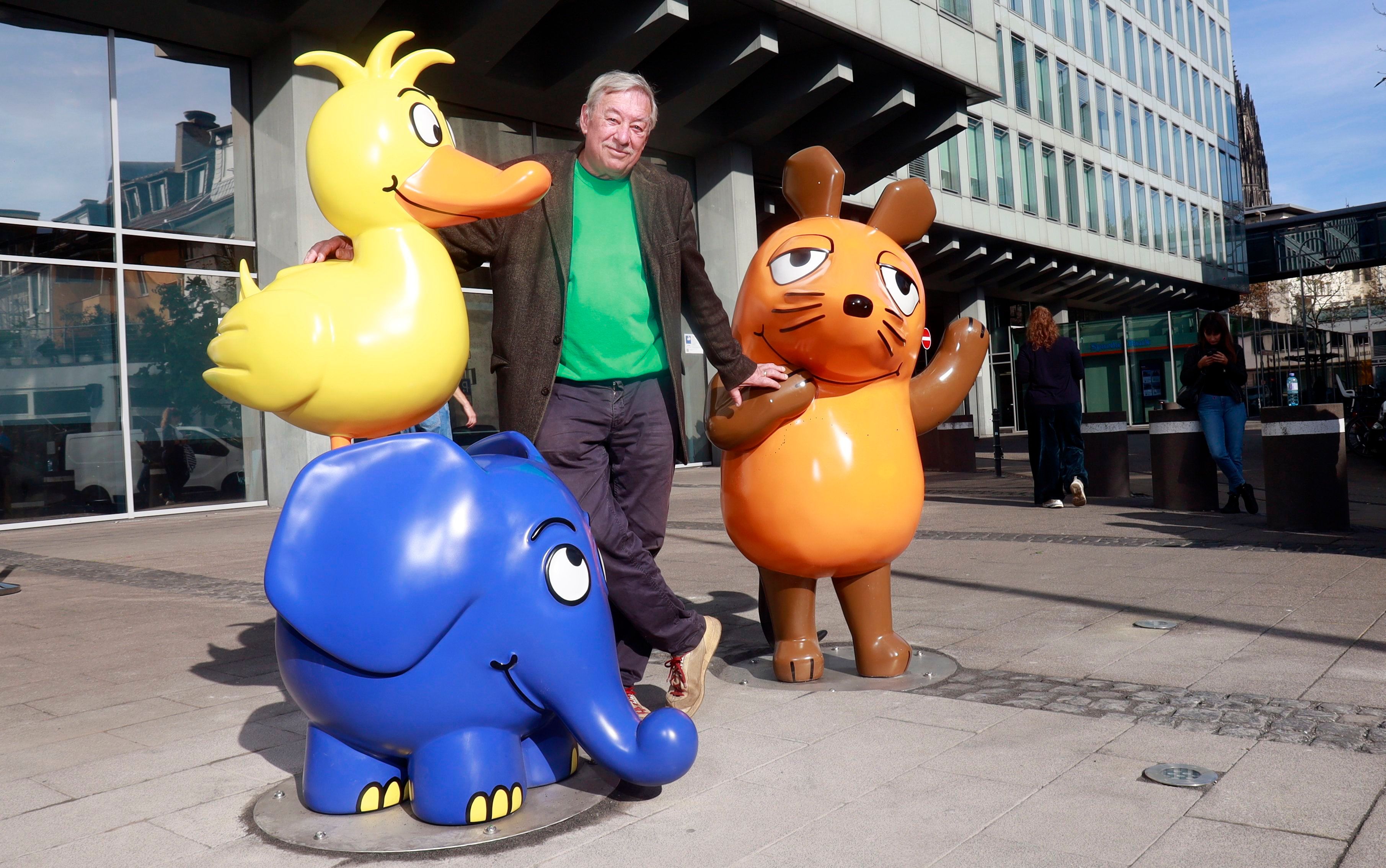 15.10.2026, Köln: Christoph Biemann: Die Maus bekommt Gesellschaft von Elefant und Ente. Foto: Arton Krasniqi