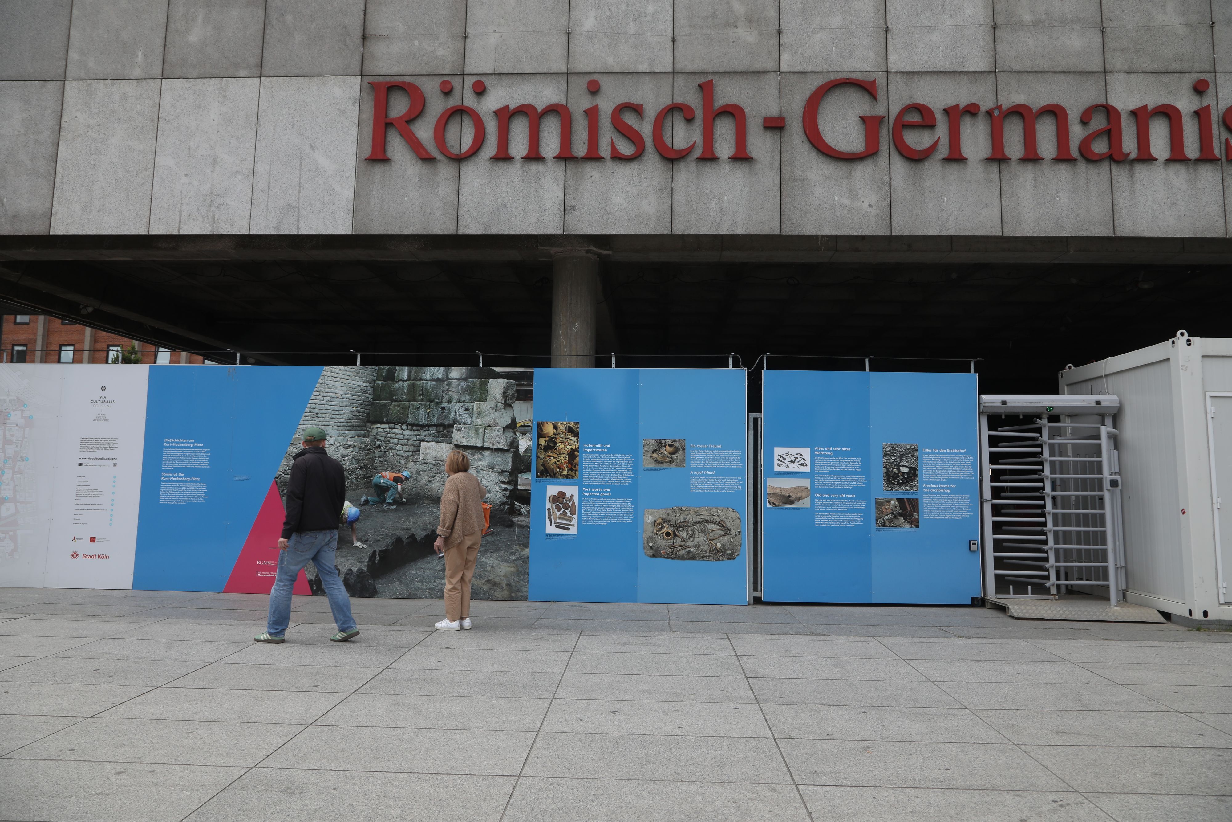 Das Römisch-Germanische Museum am Kölner Dom wird derzeit saniert..