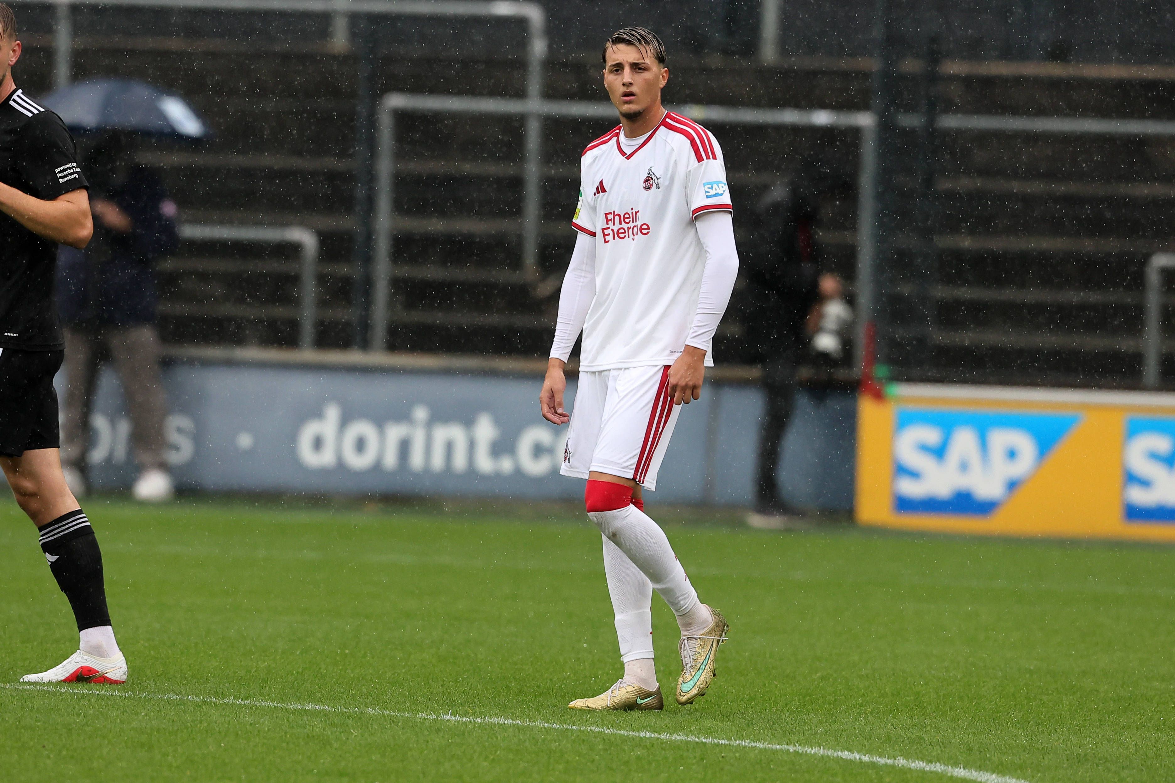 Malek El Mala gegen Bergisch Gladbach.