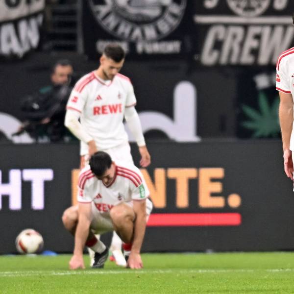 Marius Bülter erlebte einen unglücklichen Abend mit dem 1. FC Köln in Frankfurt.