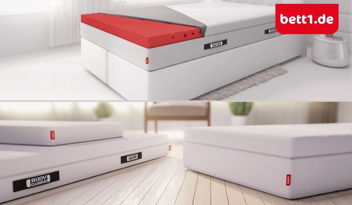 Matratzen von bett1: Anti Kartell Matratze und Boxspringbett.