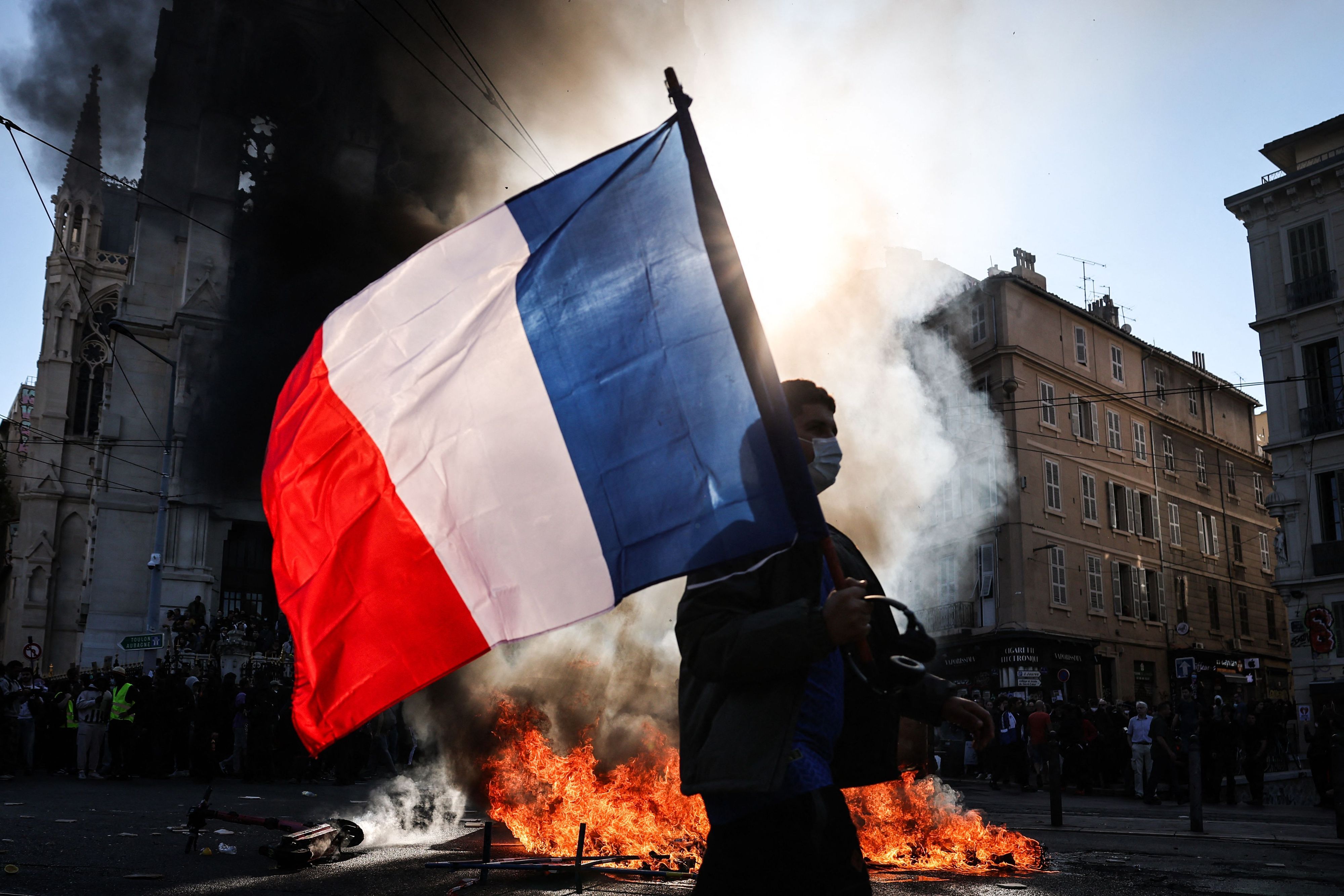 Straßenproteste in Marseille