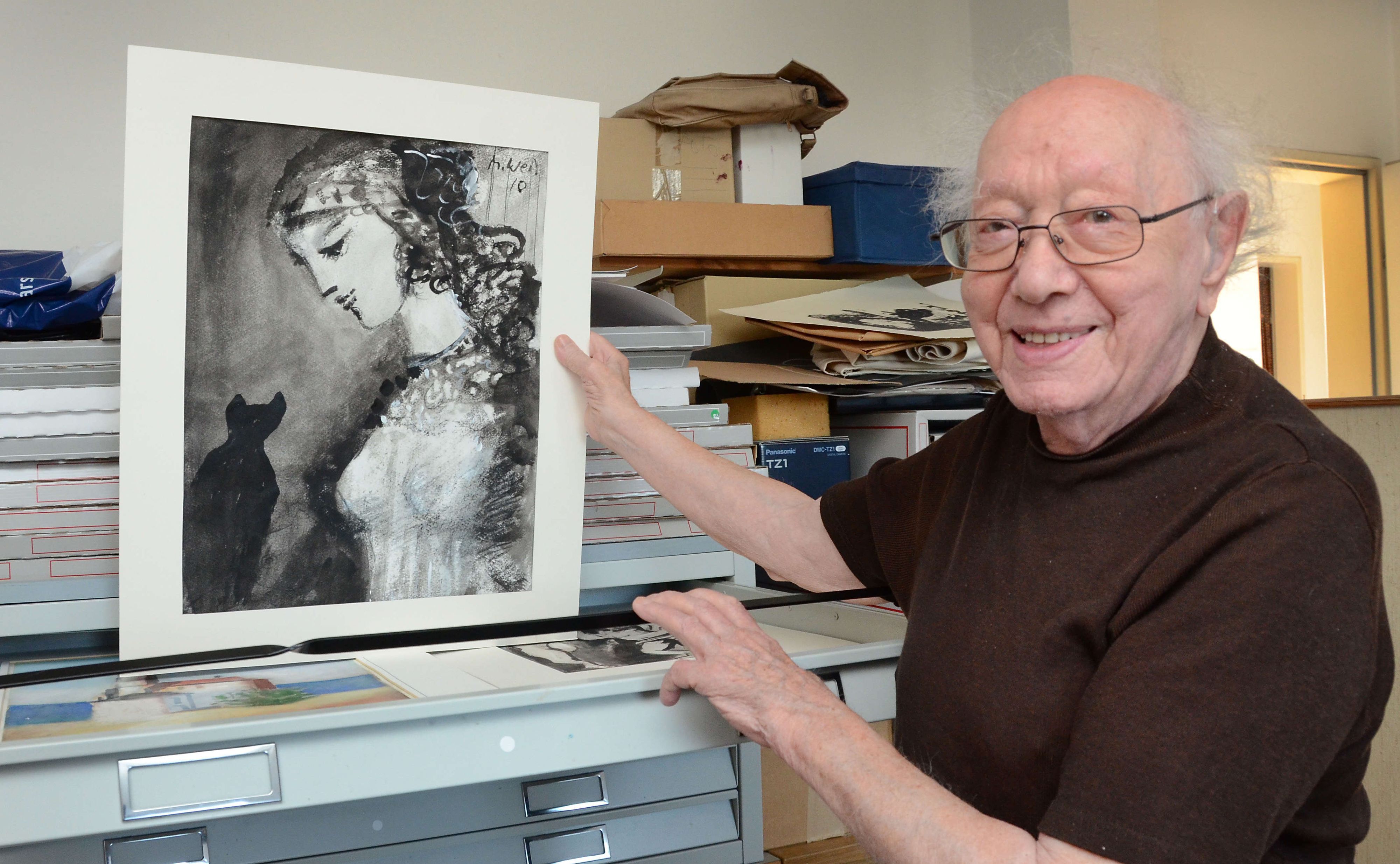 Manfred Weil in seinem Atelier