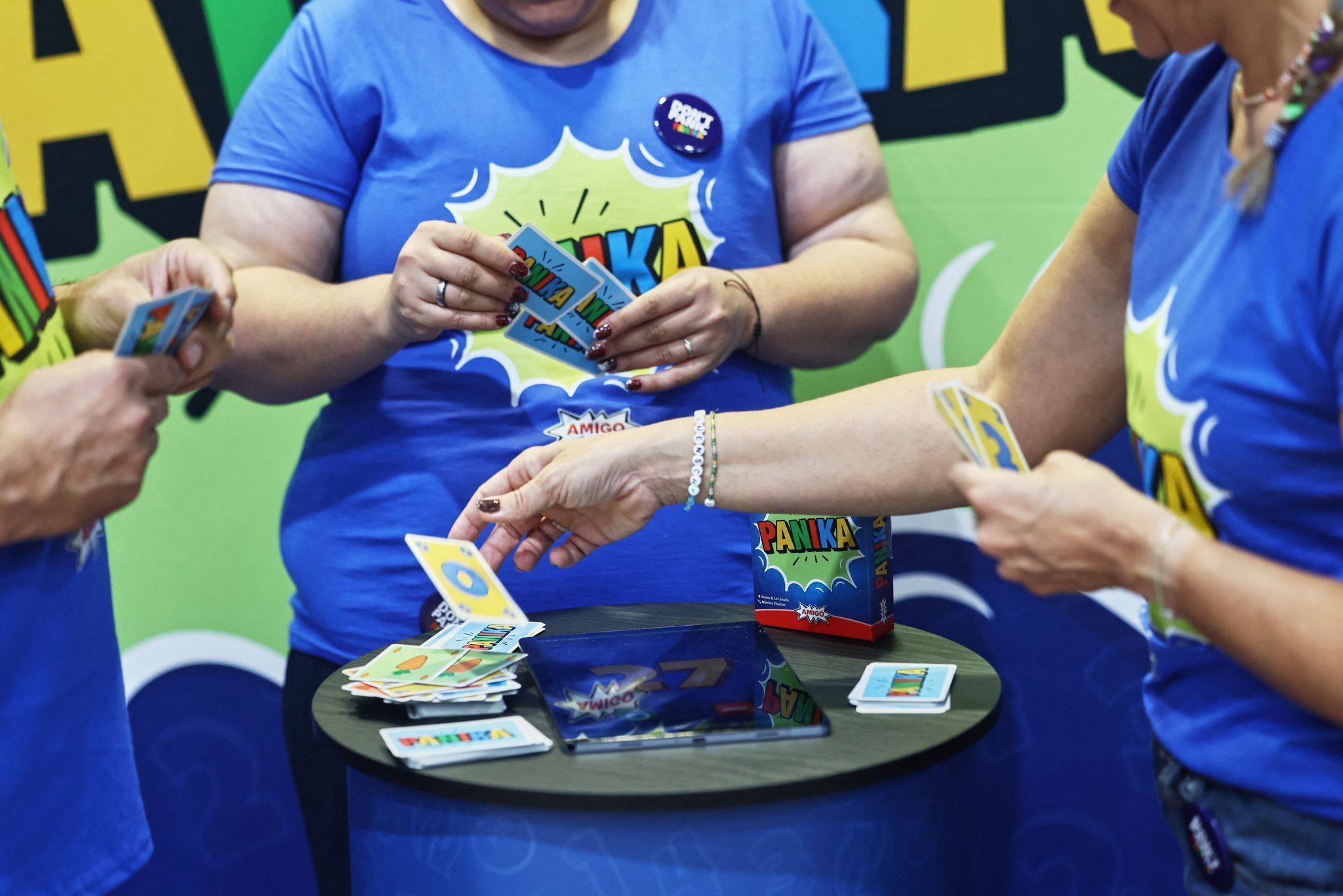 Viele Neuheiten können an den Spieltischen in Essen getestet werden.
