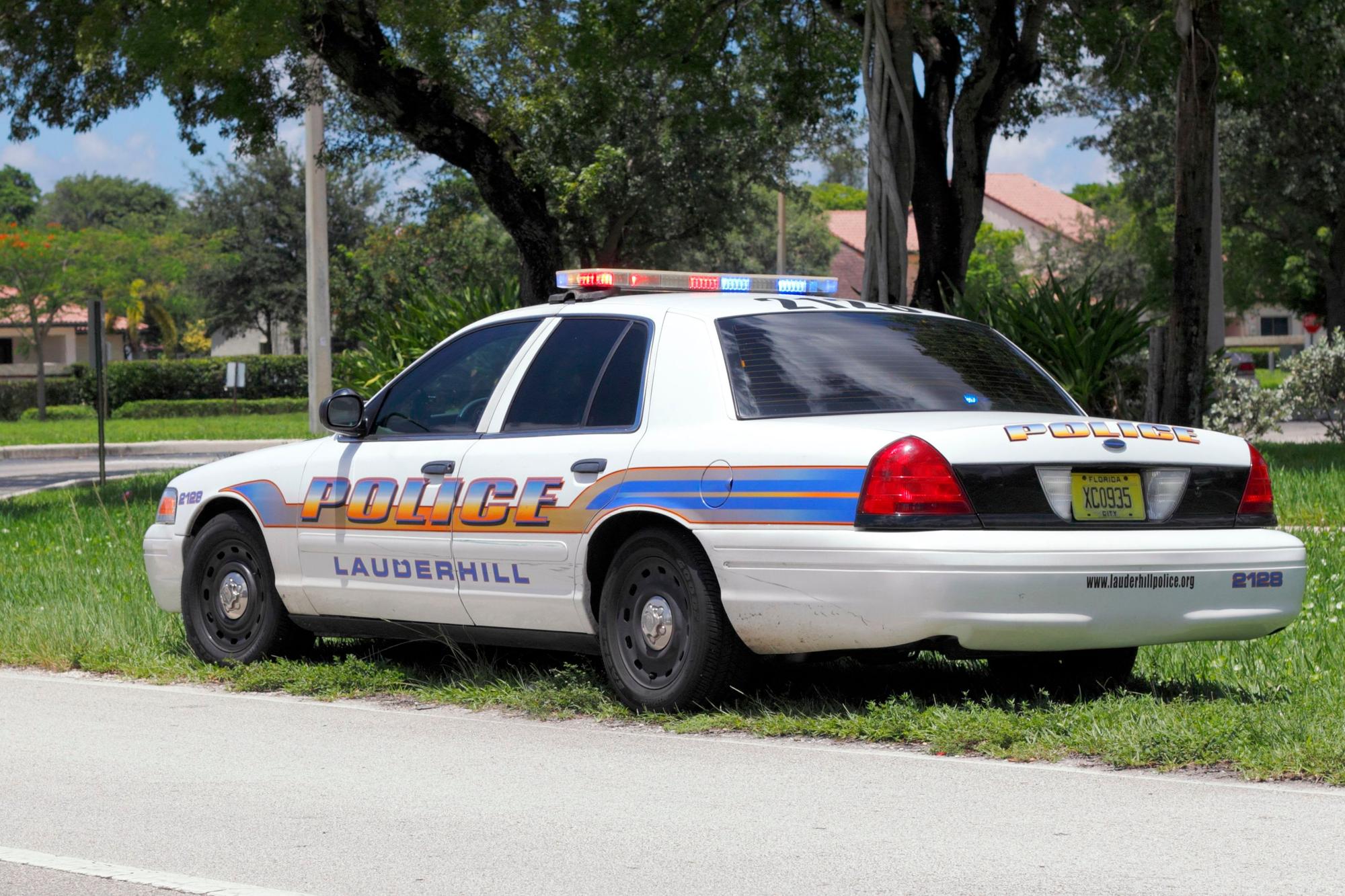 Ein Einsatzfahrzeug der Polizei Lauderhill im US-Bundesstaat Florida. (Archivbild)