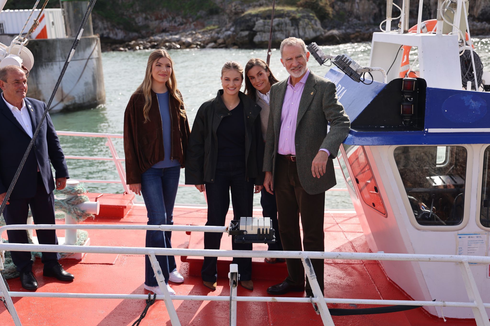 Spanische  Königsfamilie besucht Llanes