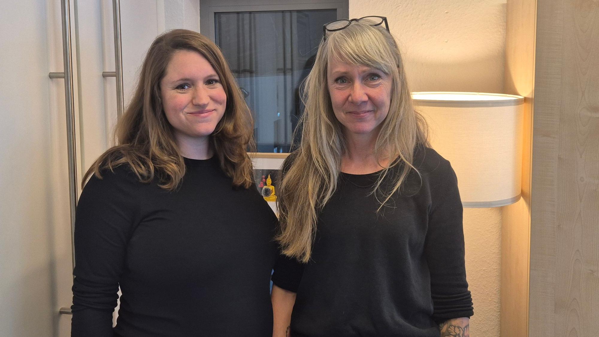 Maike Wehmeier und Sonja Möller vom Hospizverein Köln-Mülheim.
