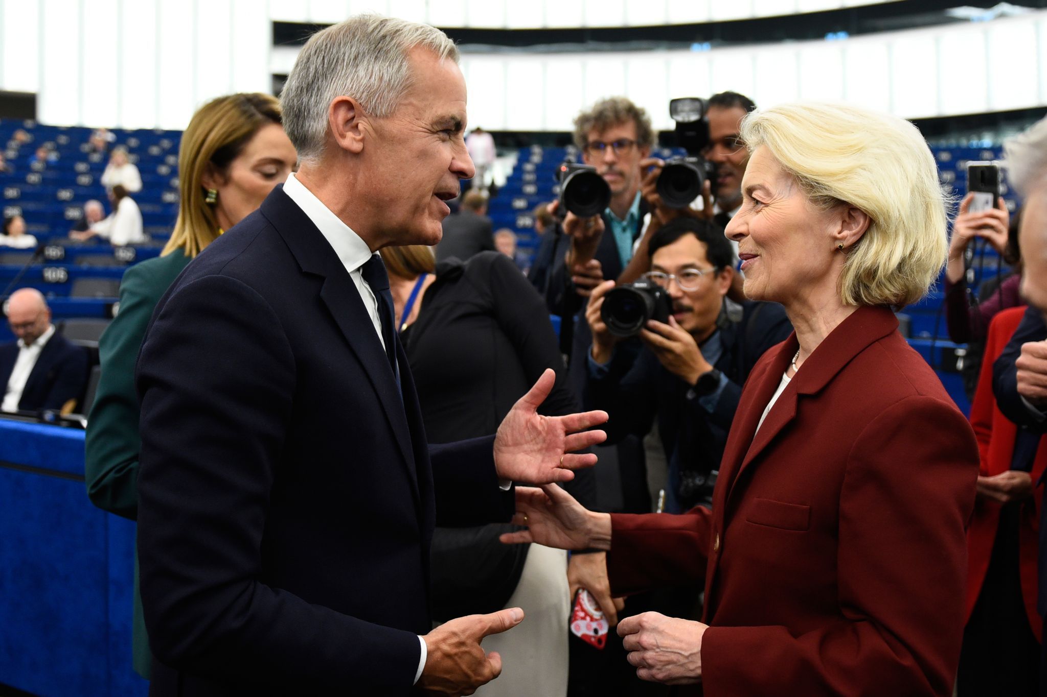 Mark Carney und Ursula von der Leyen.