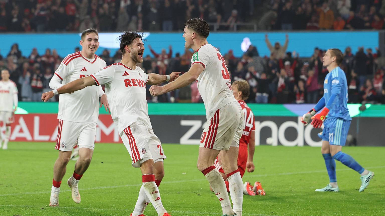 Torjubel beim 1. FC Köln