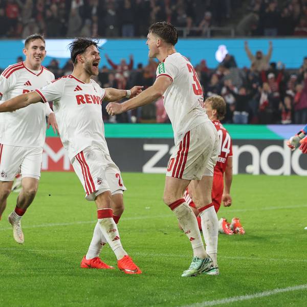 Torjubel beim 1. FC Köln