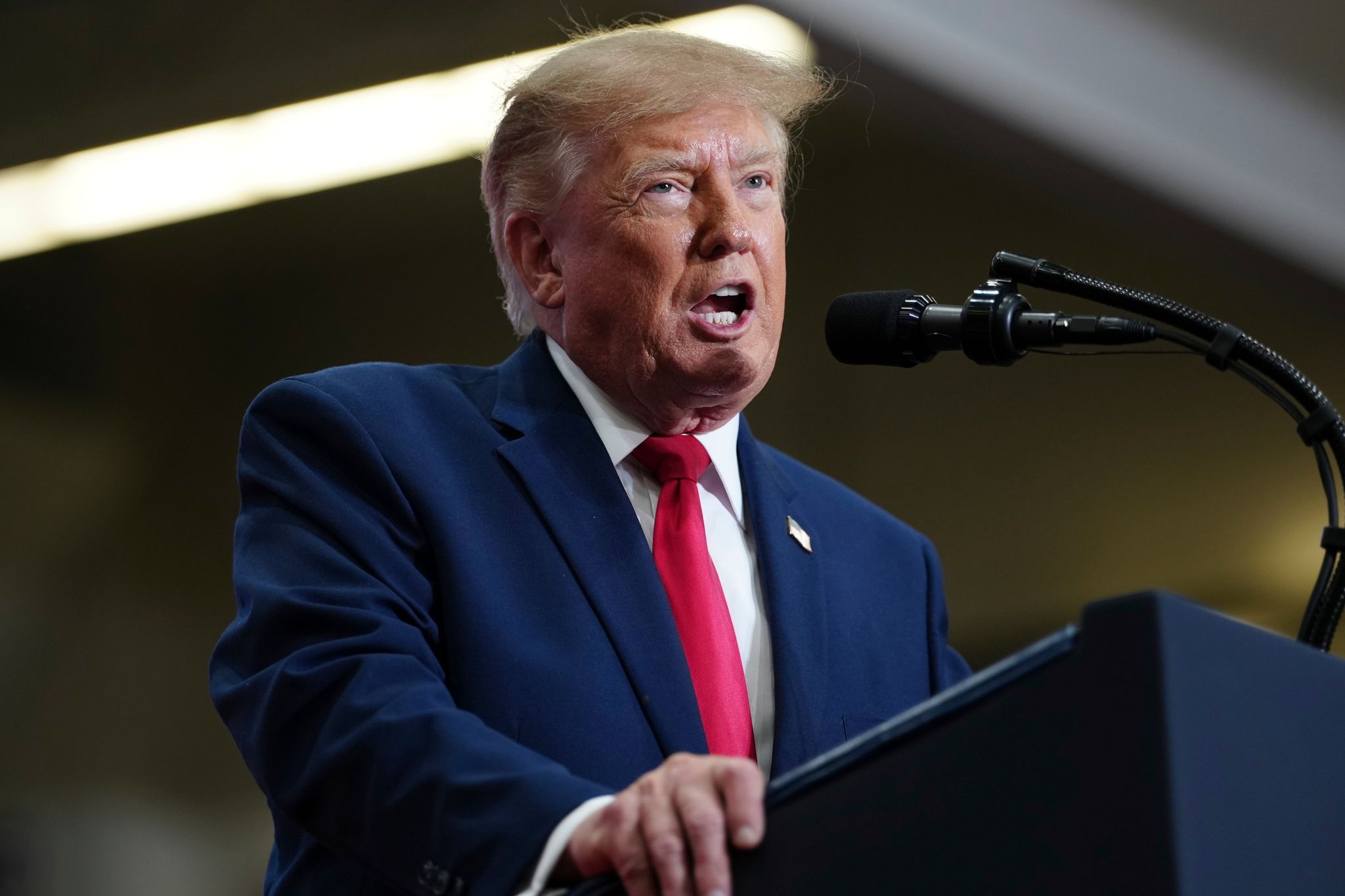 US-Midterms - US-Präsident Trump in Michigan