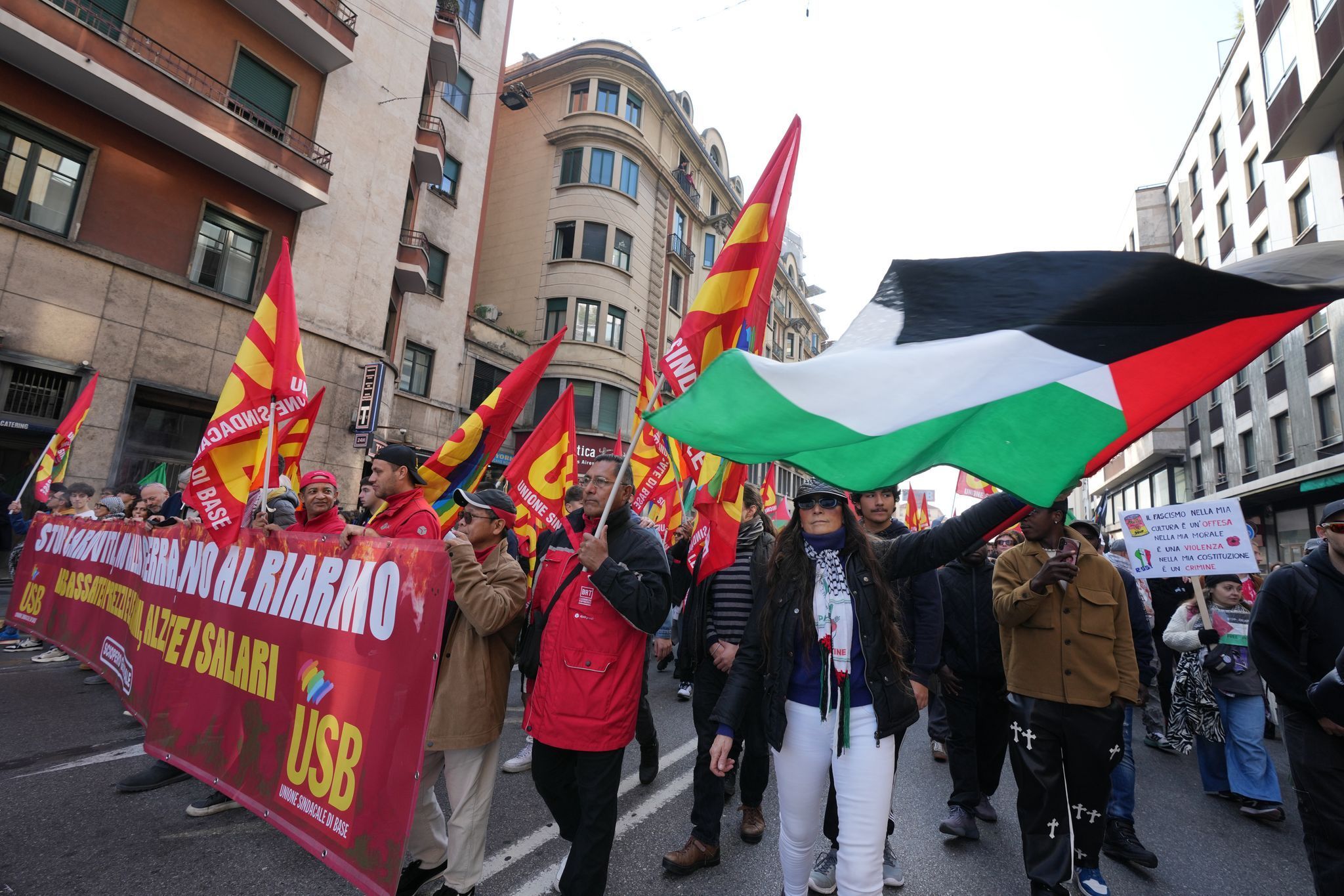 Generalstreik in Italien - Mailand