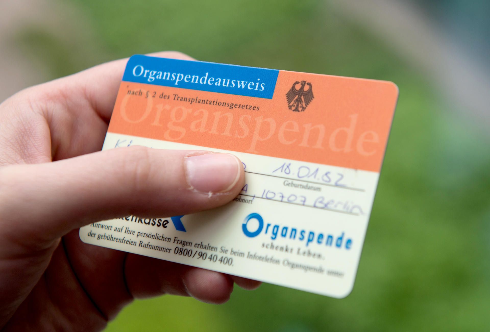 Organspende Ausweis
