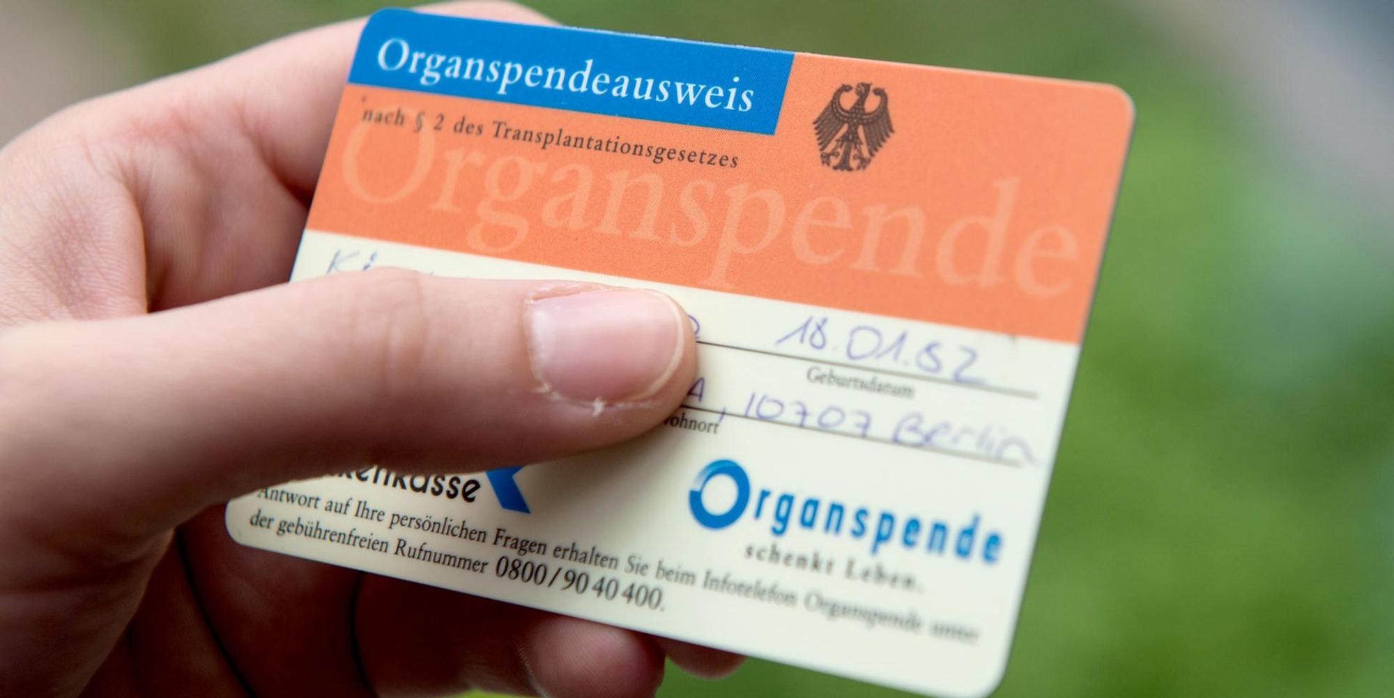 Organspende Ausweis