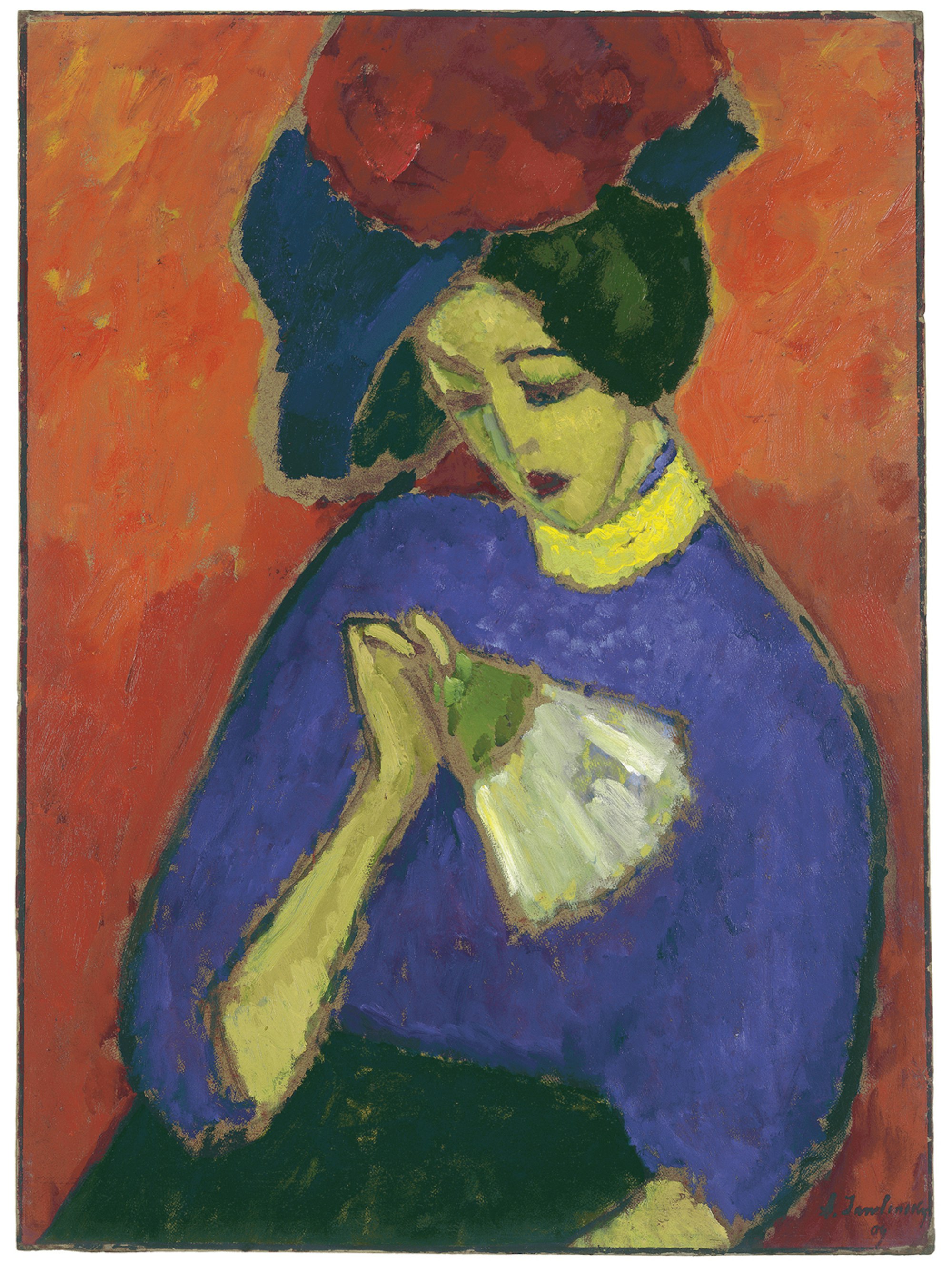 Alex von Jawlensy_Dame mit Fächer