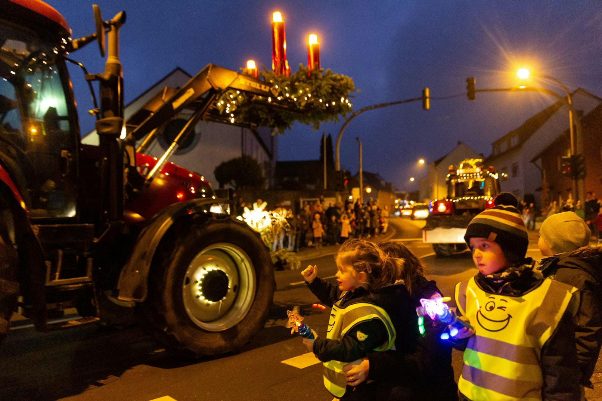 geschmückte Trecker