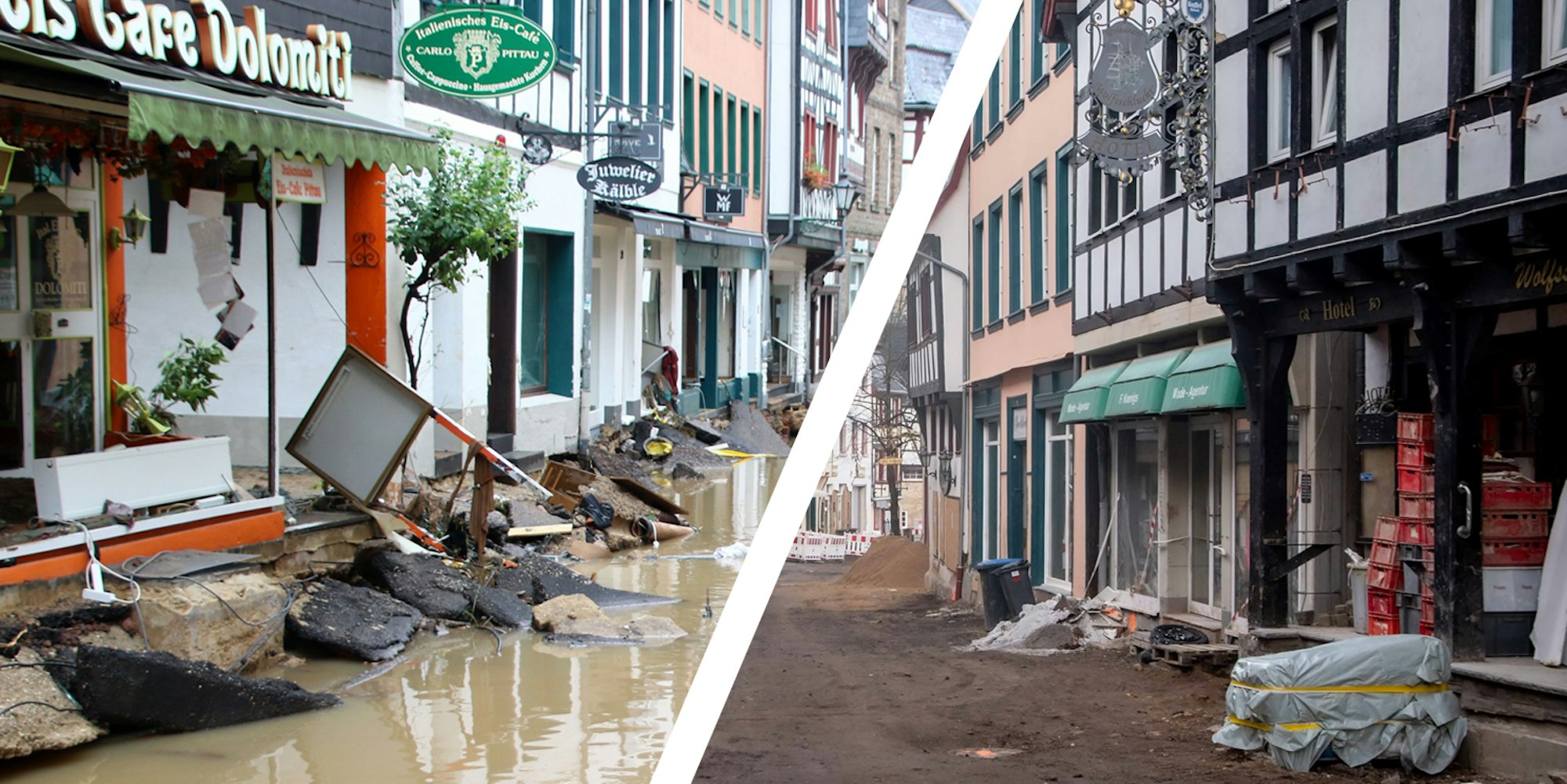 flut bam vorher nachher orchheumer Strasse