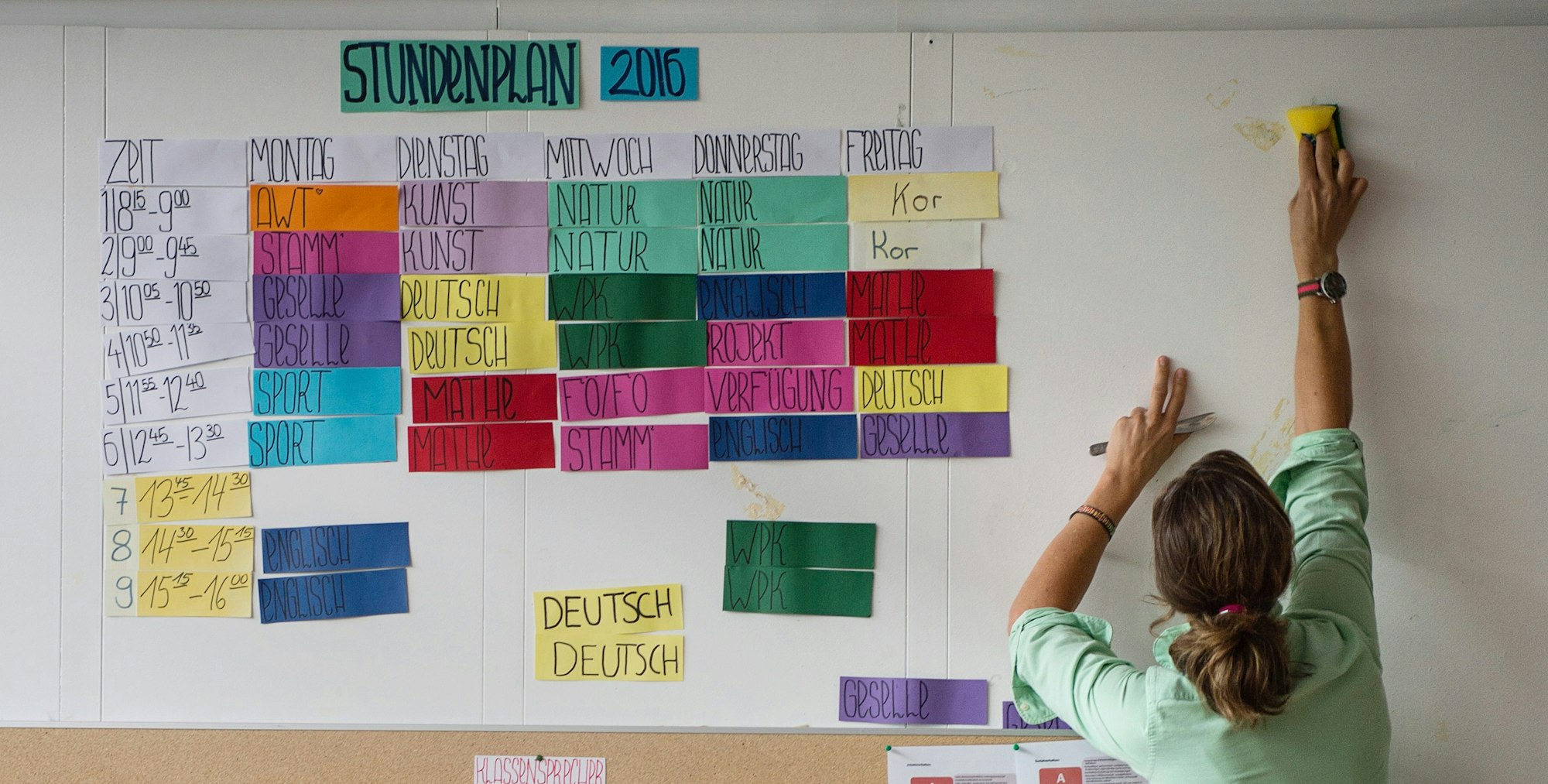 Schulwechsel Stundenplan