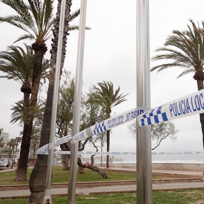 Mallorca Polizei Absperrband