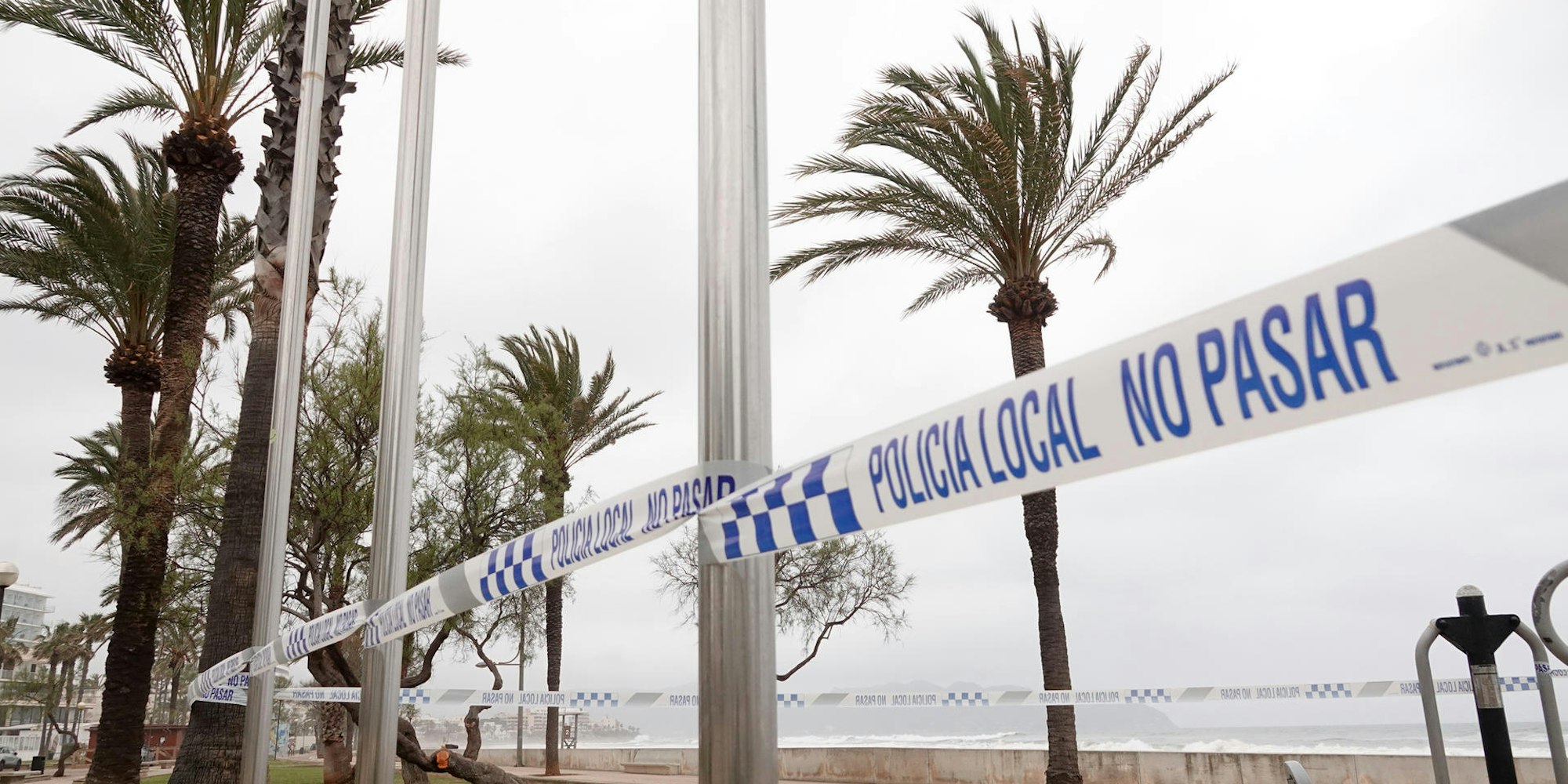 Mallorca Polizei Absperrband