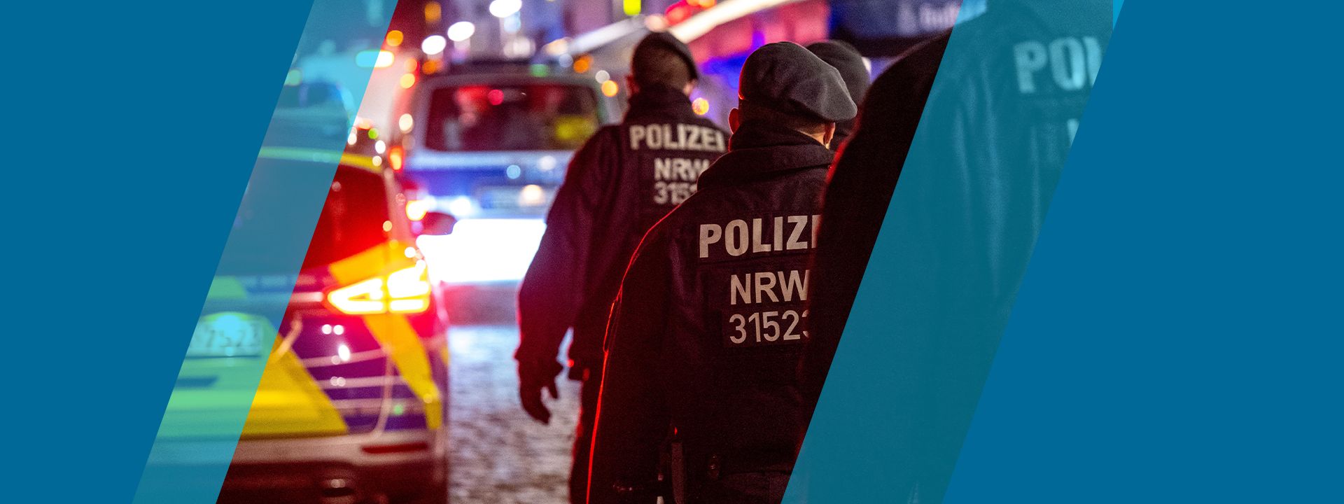 Polizei Einsatz Symbol nacht