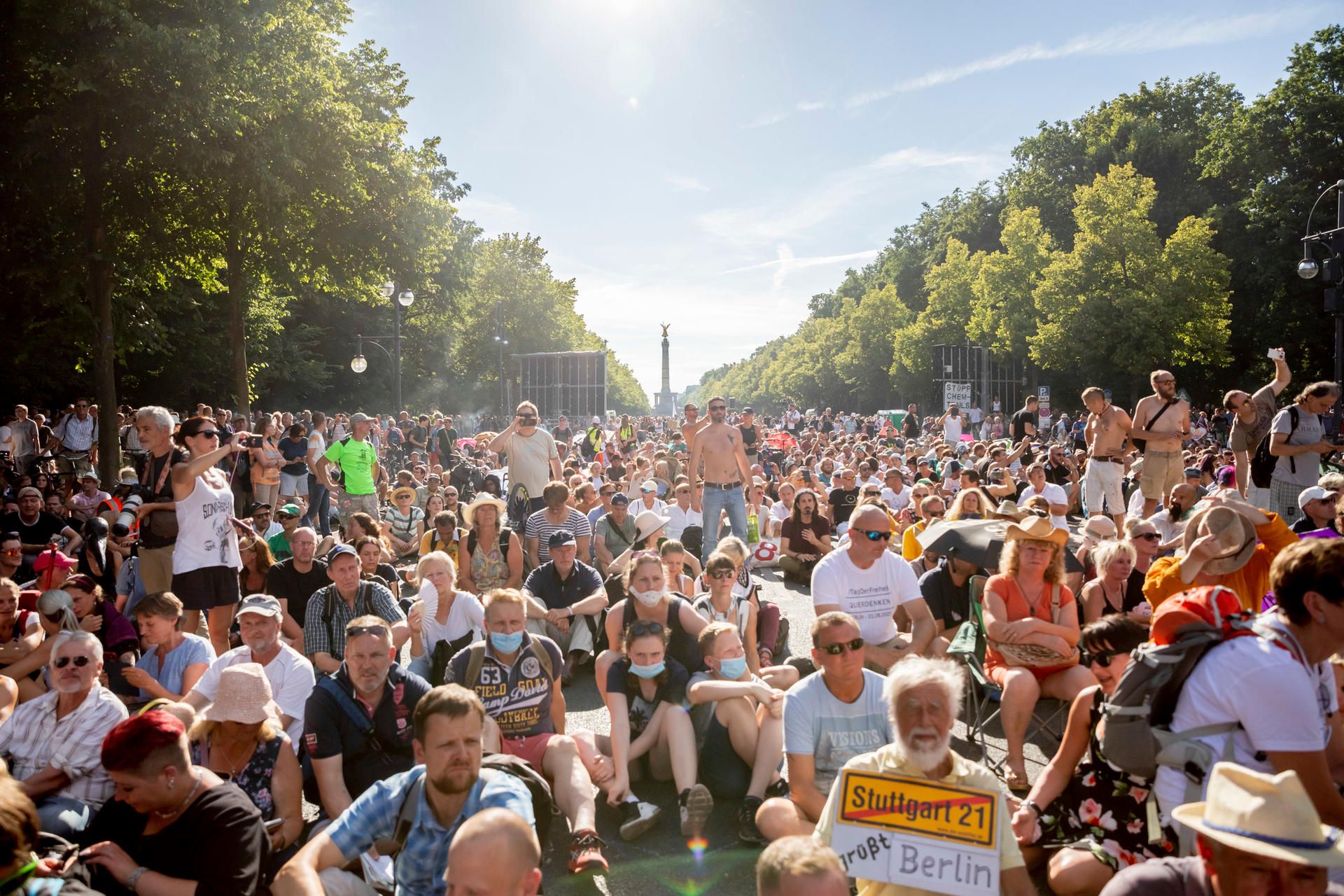 Corona-Demo 1.8. Berlin