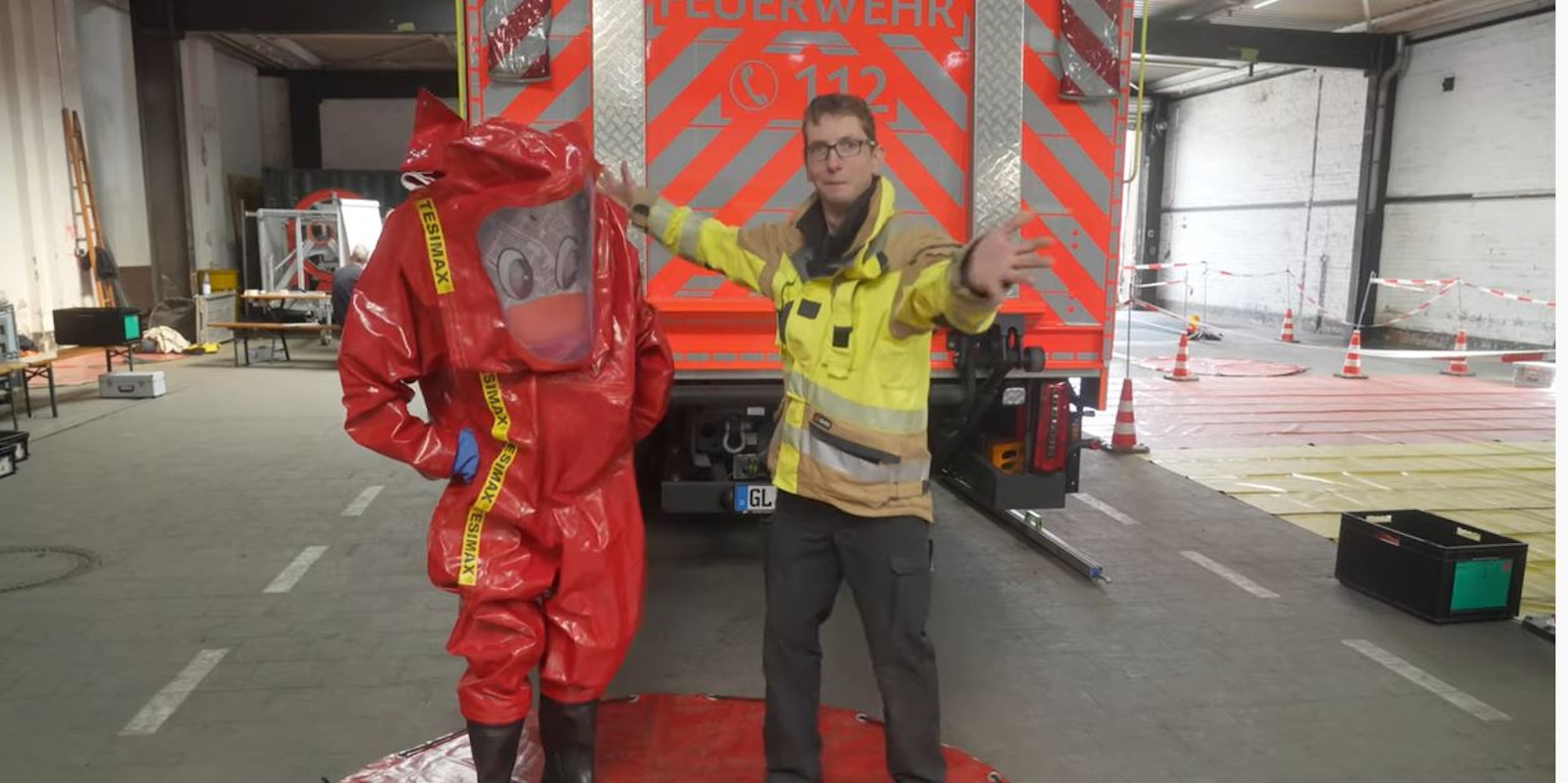 Paula bei der Feuerwehr