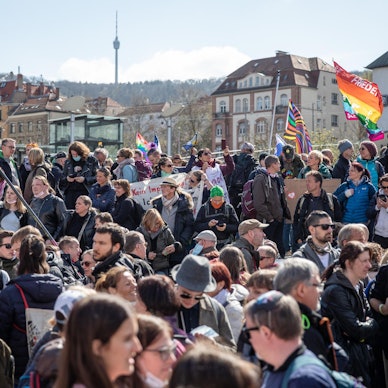 Corona Demo Stuttgart DPA 030421