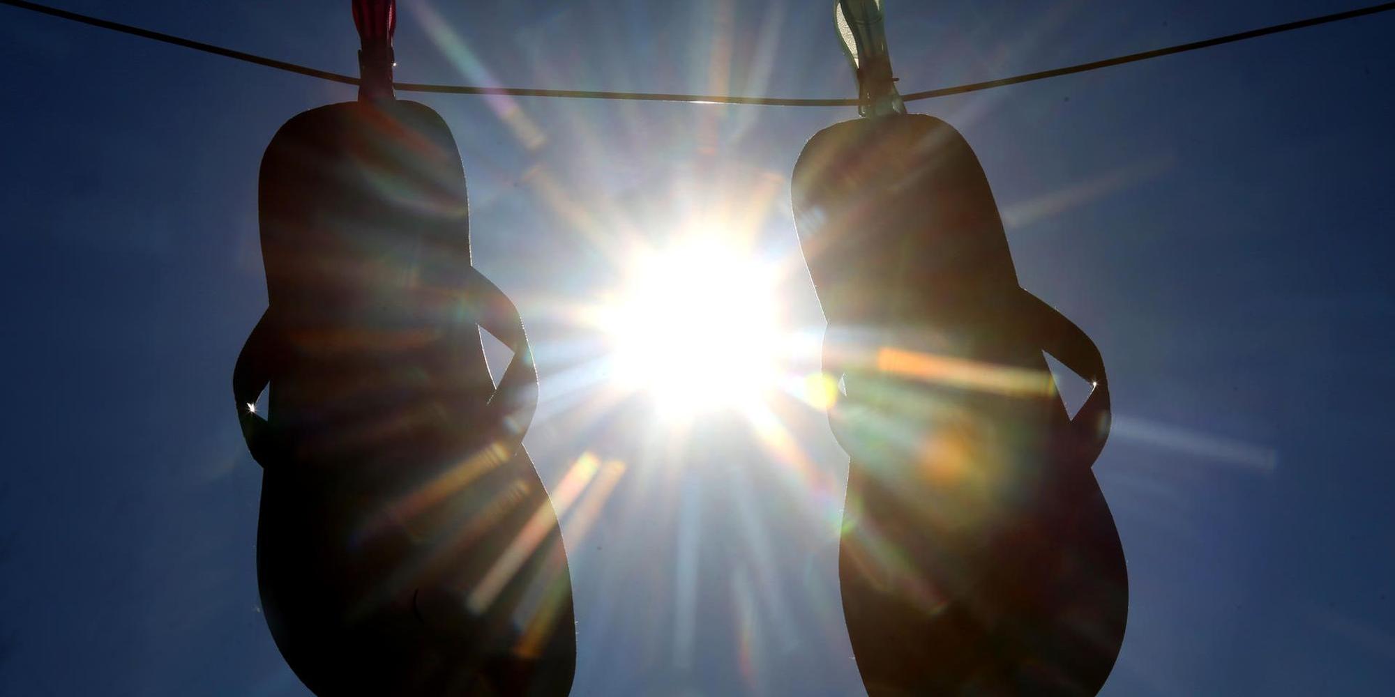 Flip Flops an der Leine
