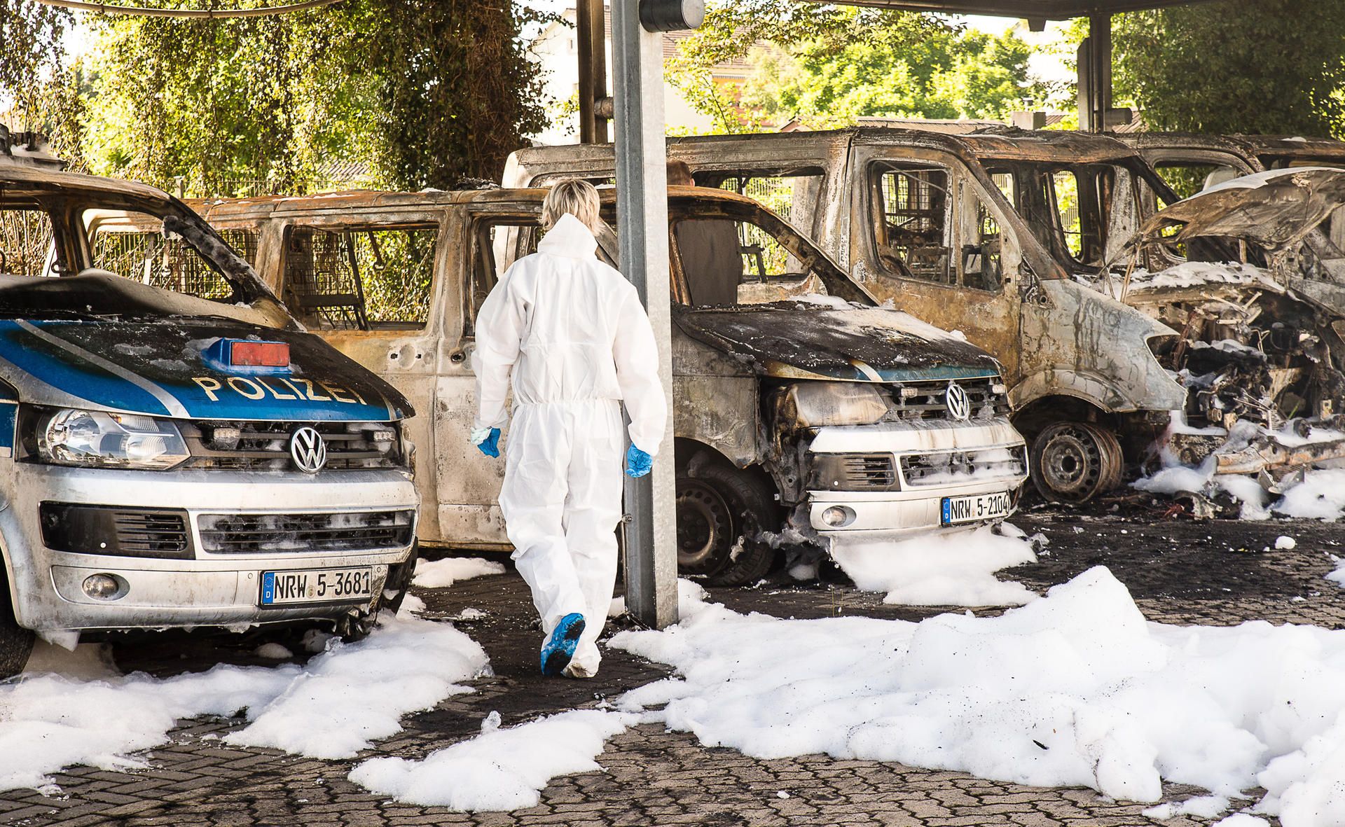 Brand bei Polizei in Bielefeld (4)