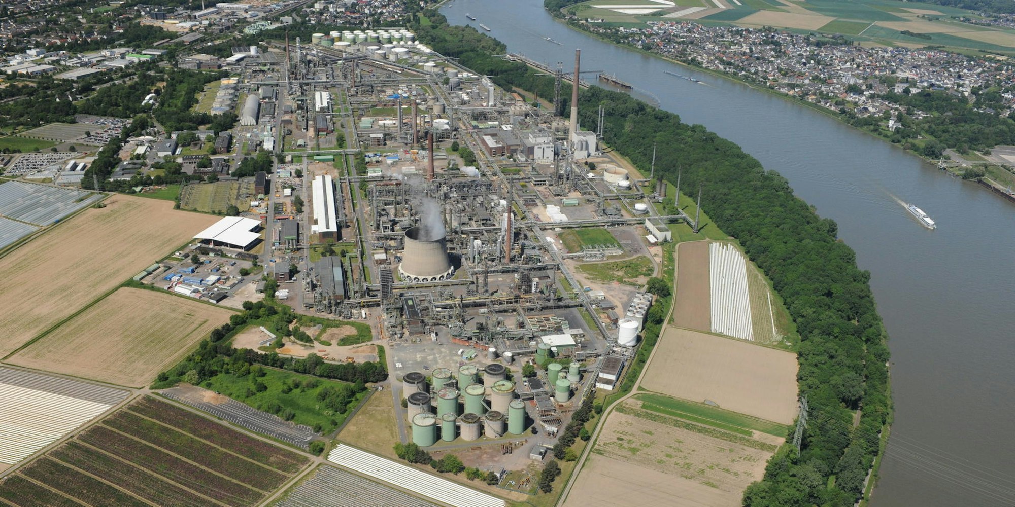 Shell Luftbild Wesseling