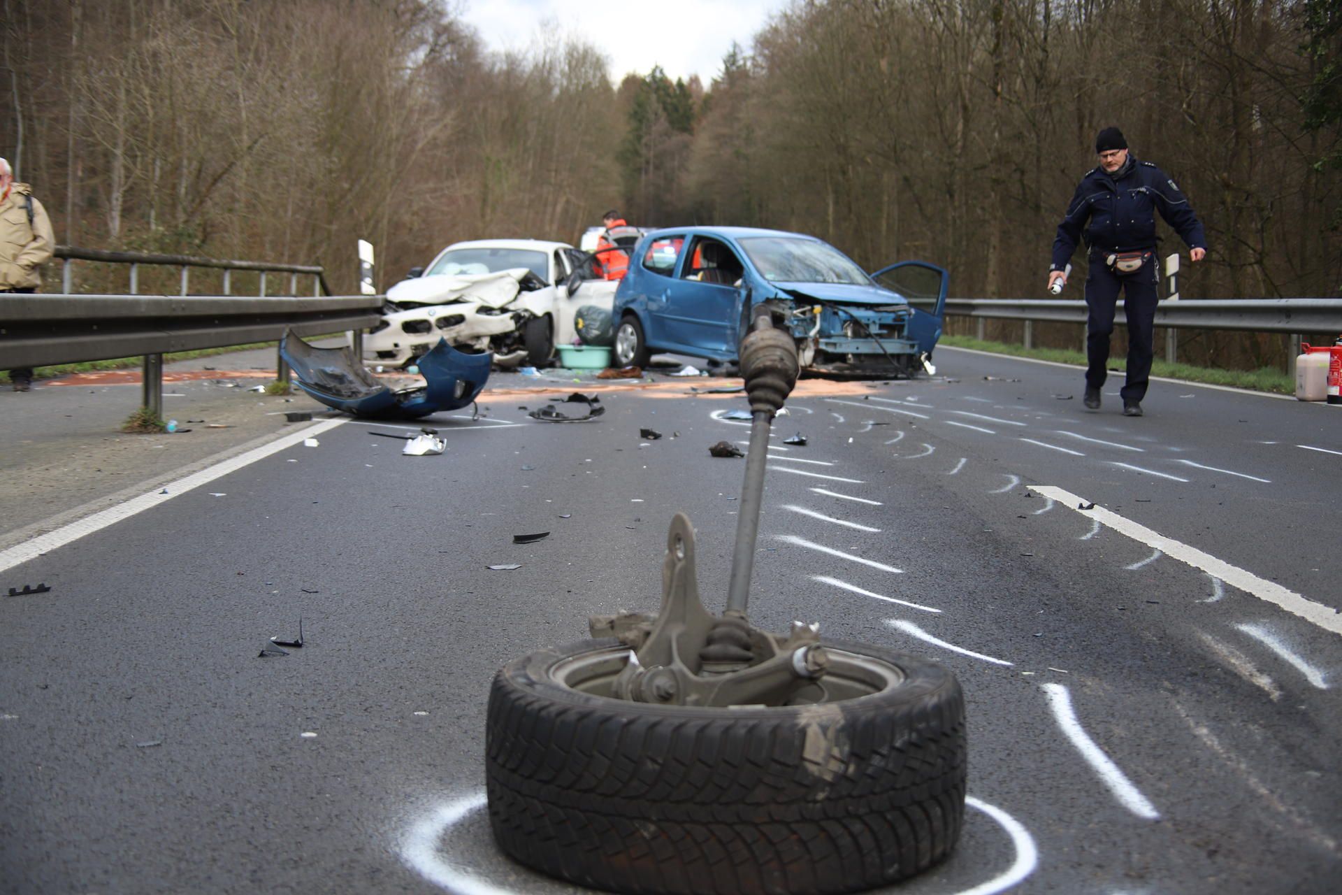 Verkehrunfallaufnahme
