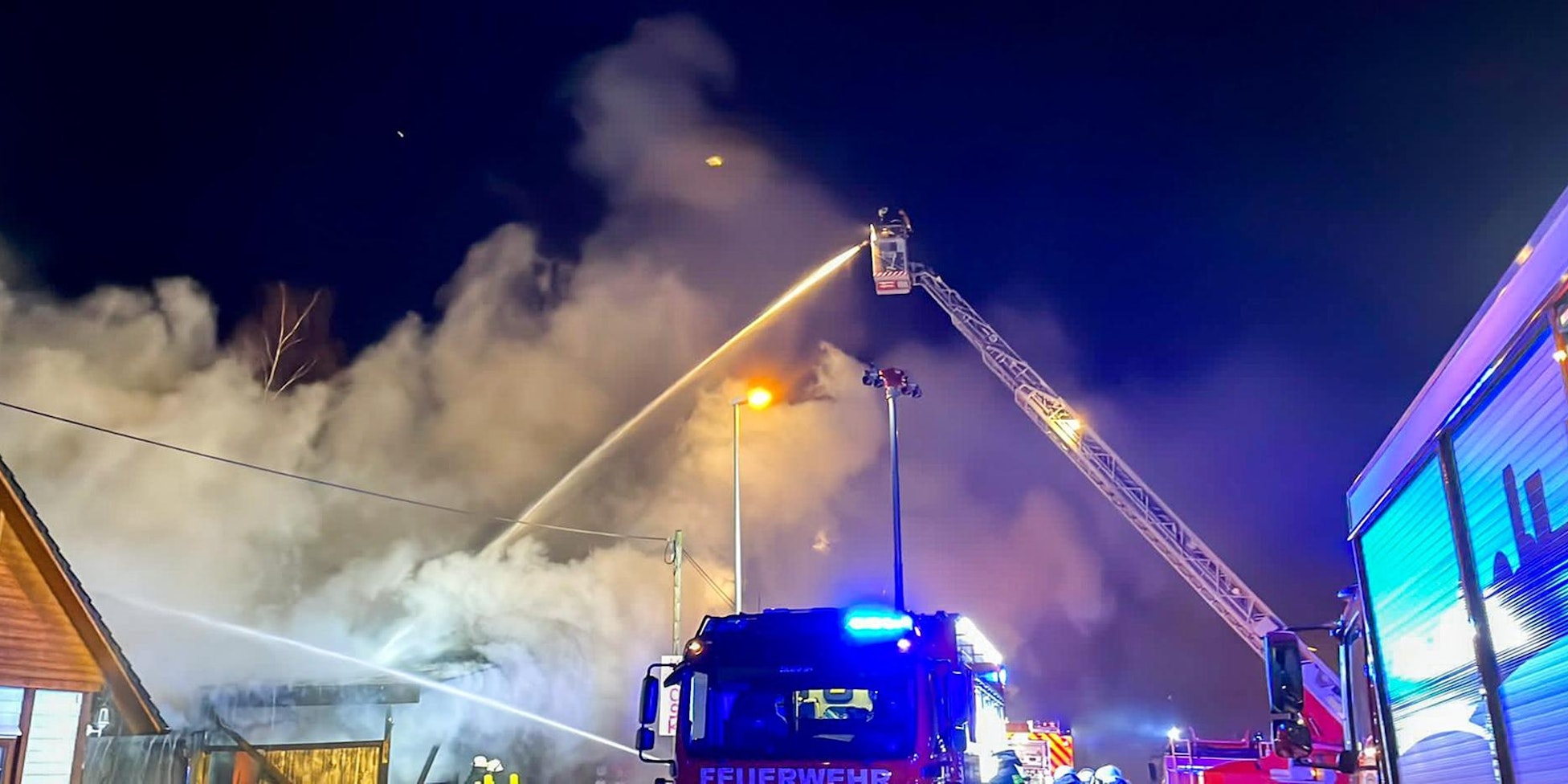 Kiosk Brand Schwerfen