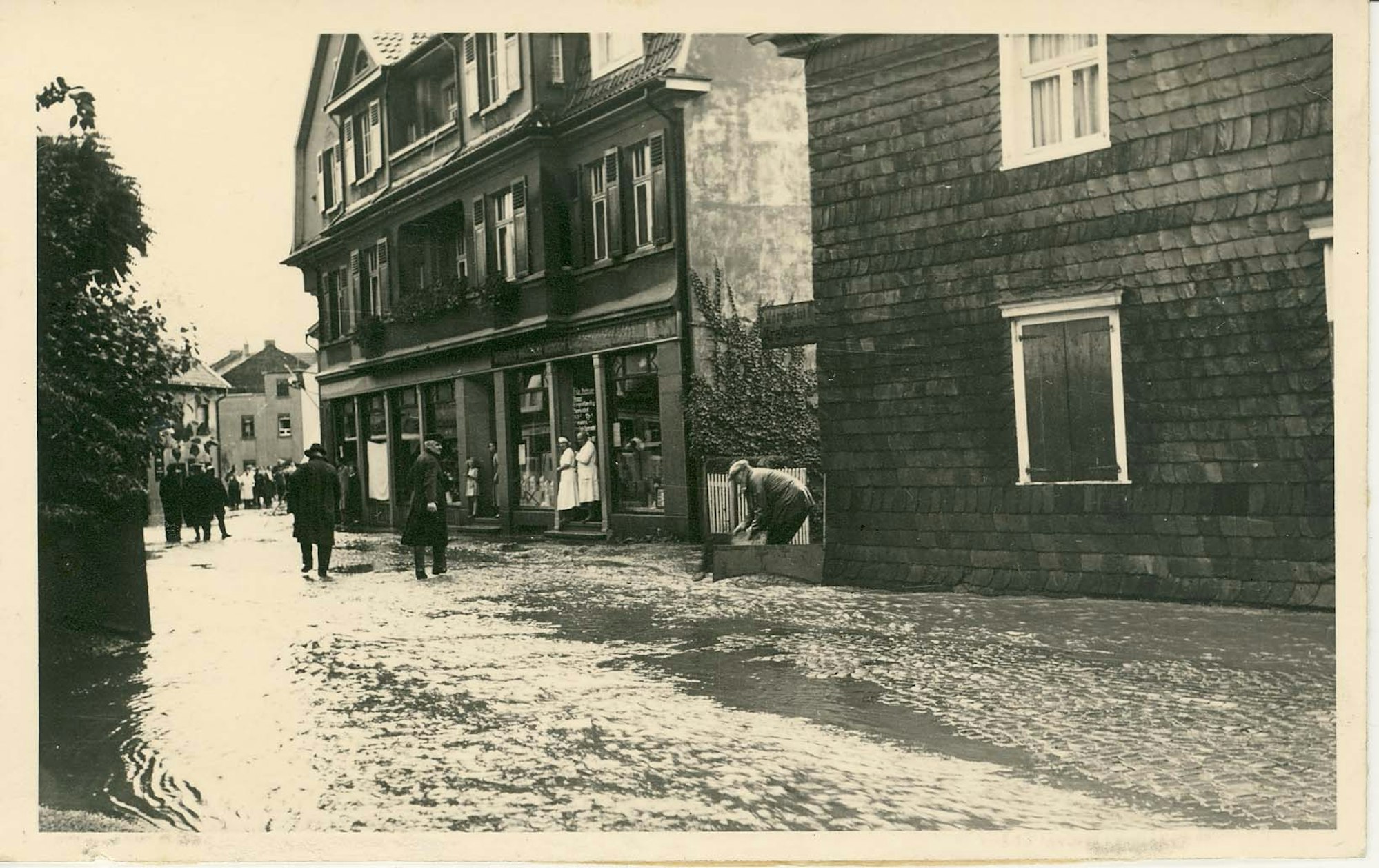 Hochwasser 1936 Brückenstraße