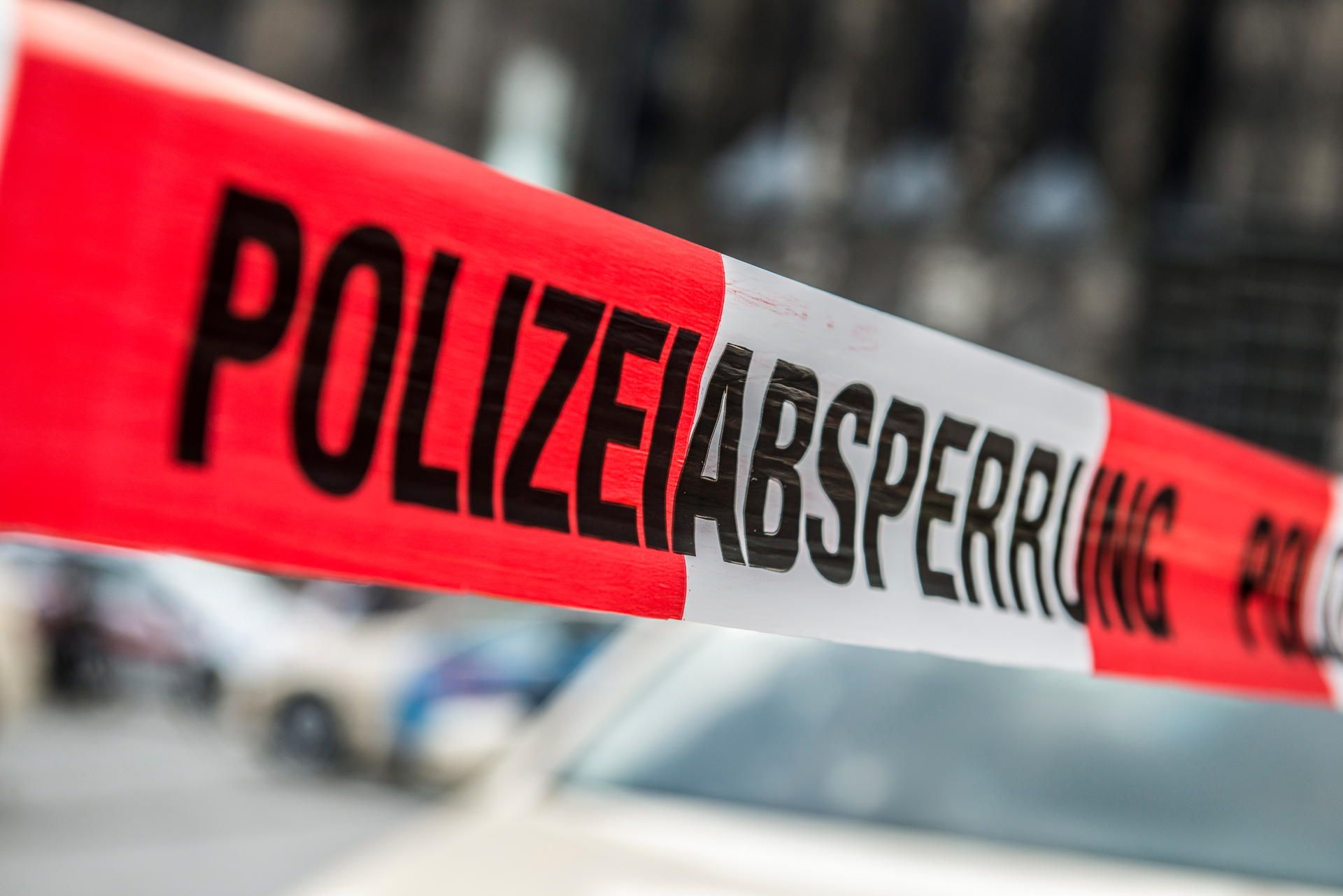 Polizeiabsperrung