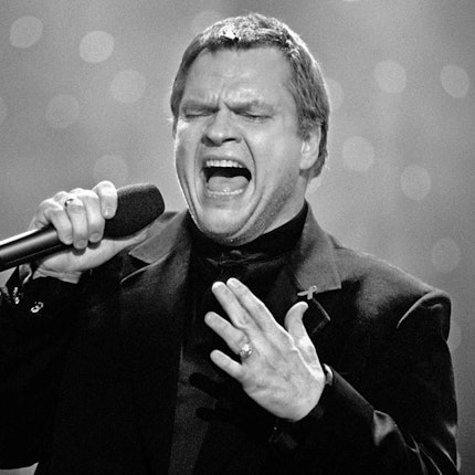 Meat Loaf schwarzweiß