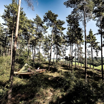 Naturübernachtung trekking eifel