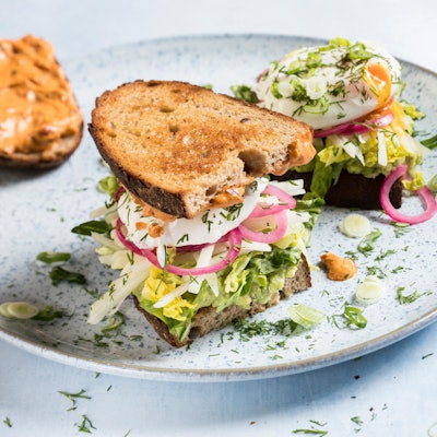 sandwich spicy green