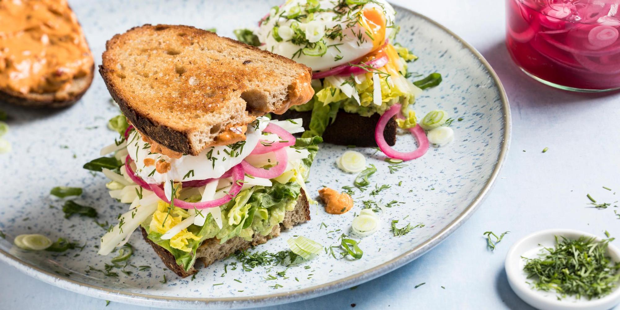 sandwich spicy green
