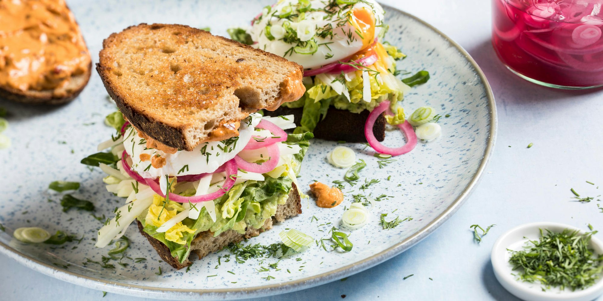 sandwich spicy green