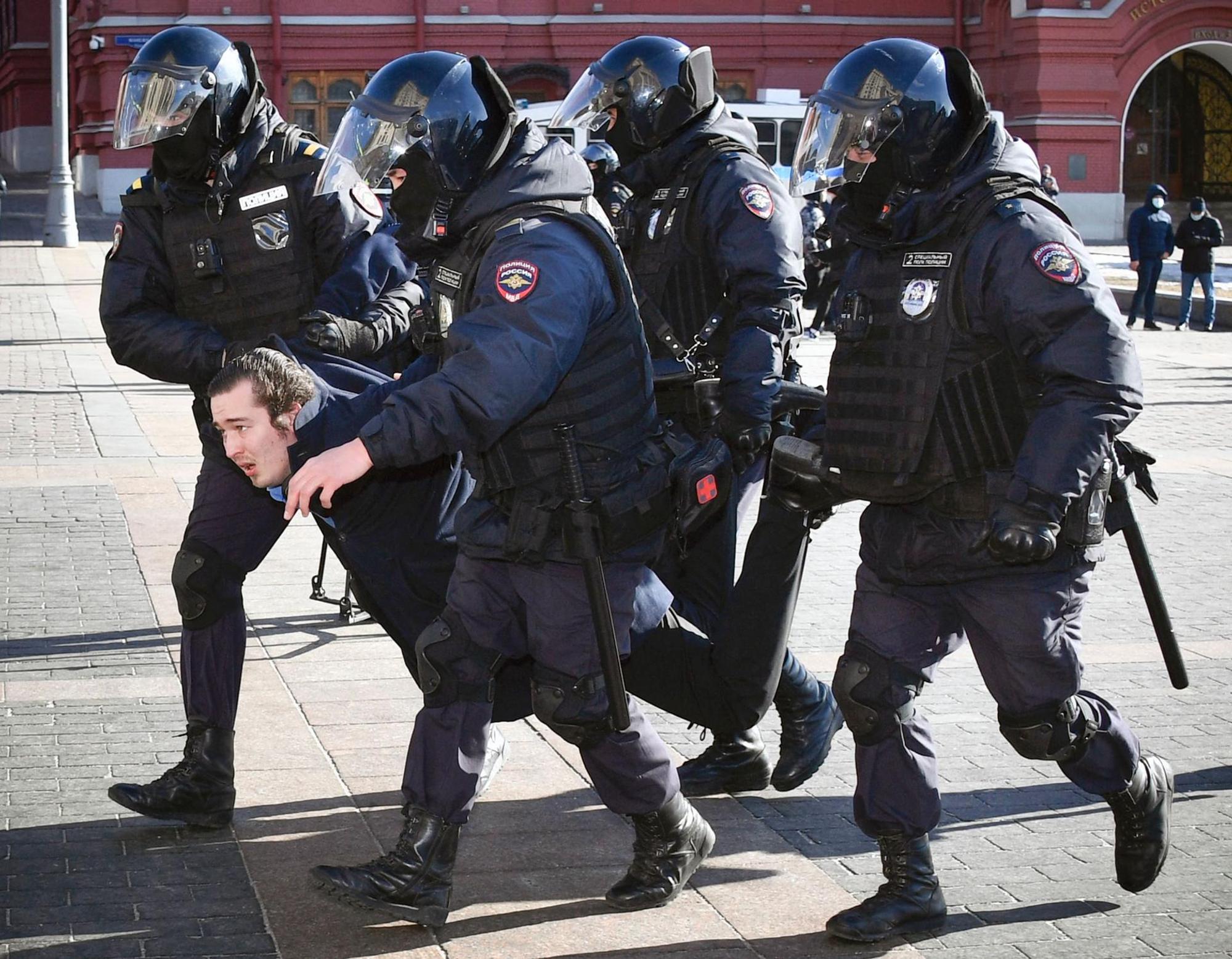 Protest Russland Moskau 130322