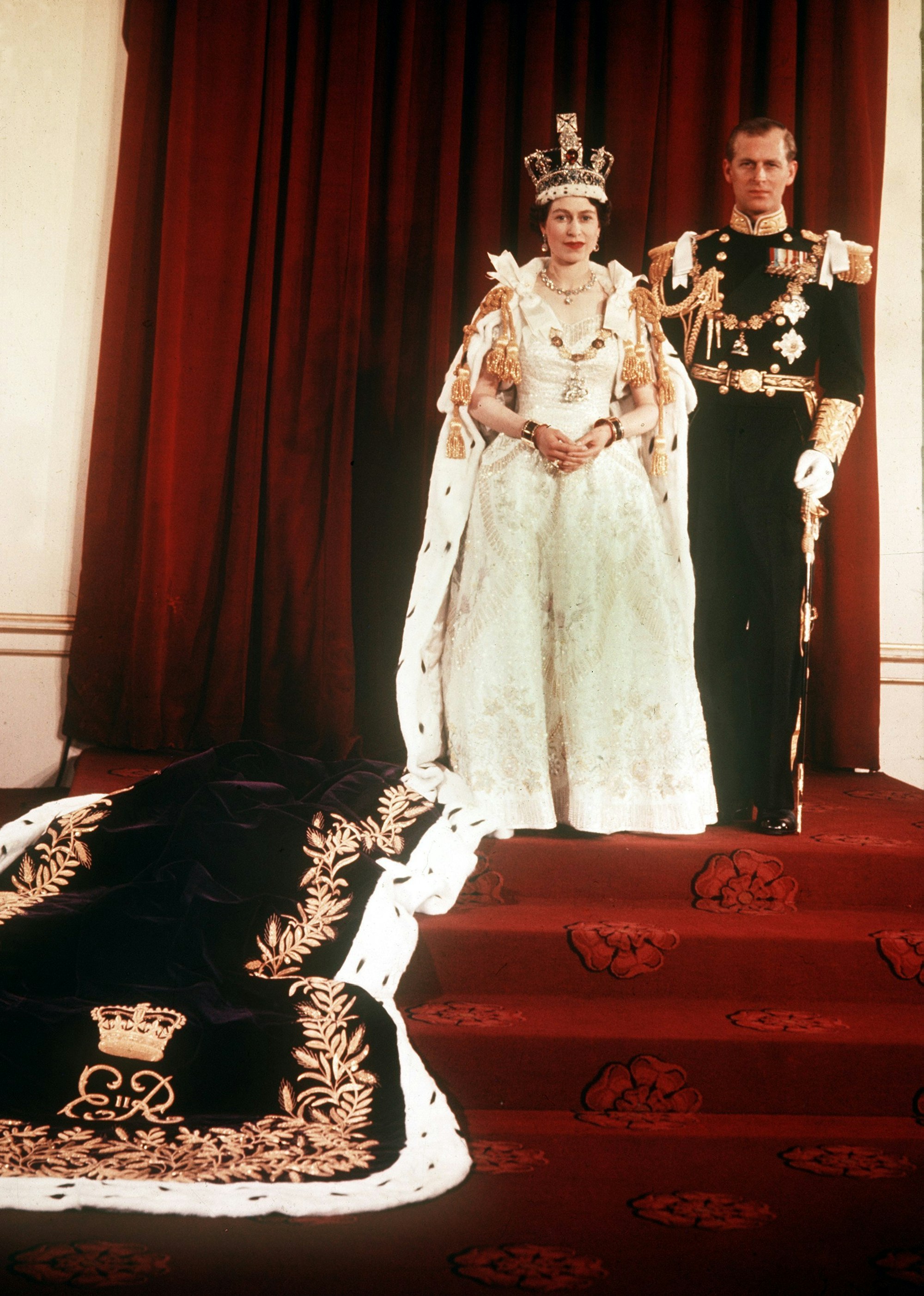 Queen nach der Krönungszeremonie