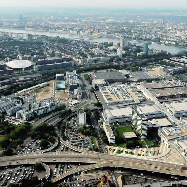 Messe Köln Luftaufnahme