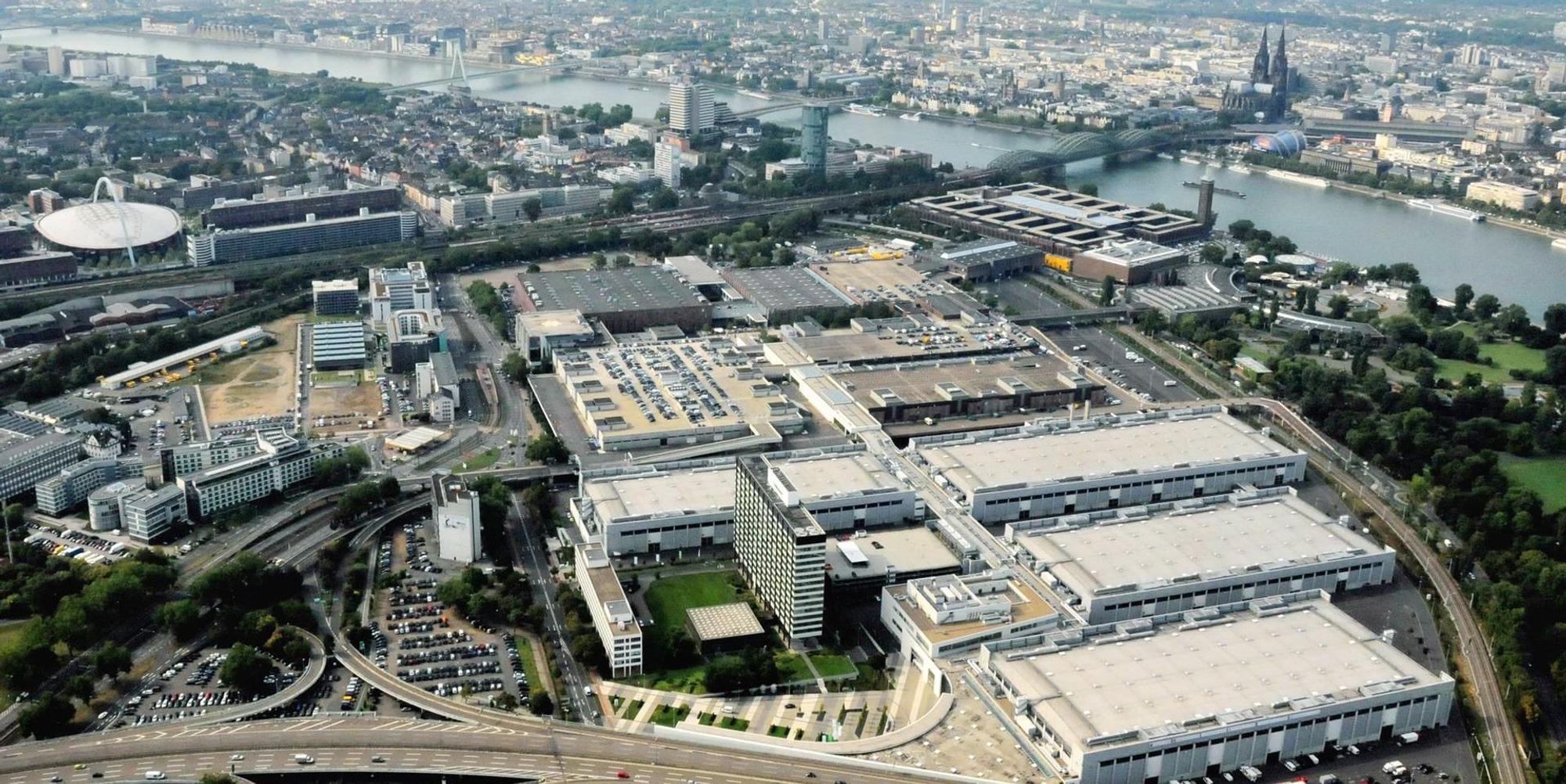 Messe Köln Luftaufnahme