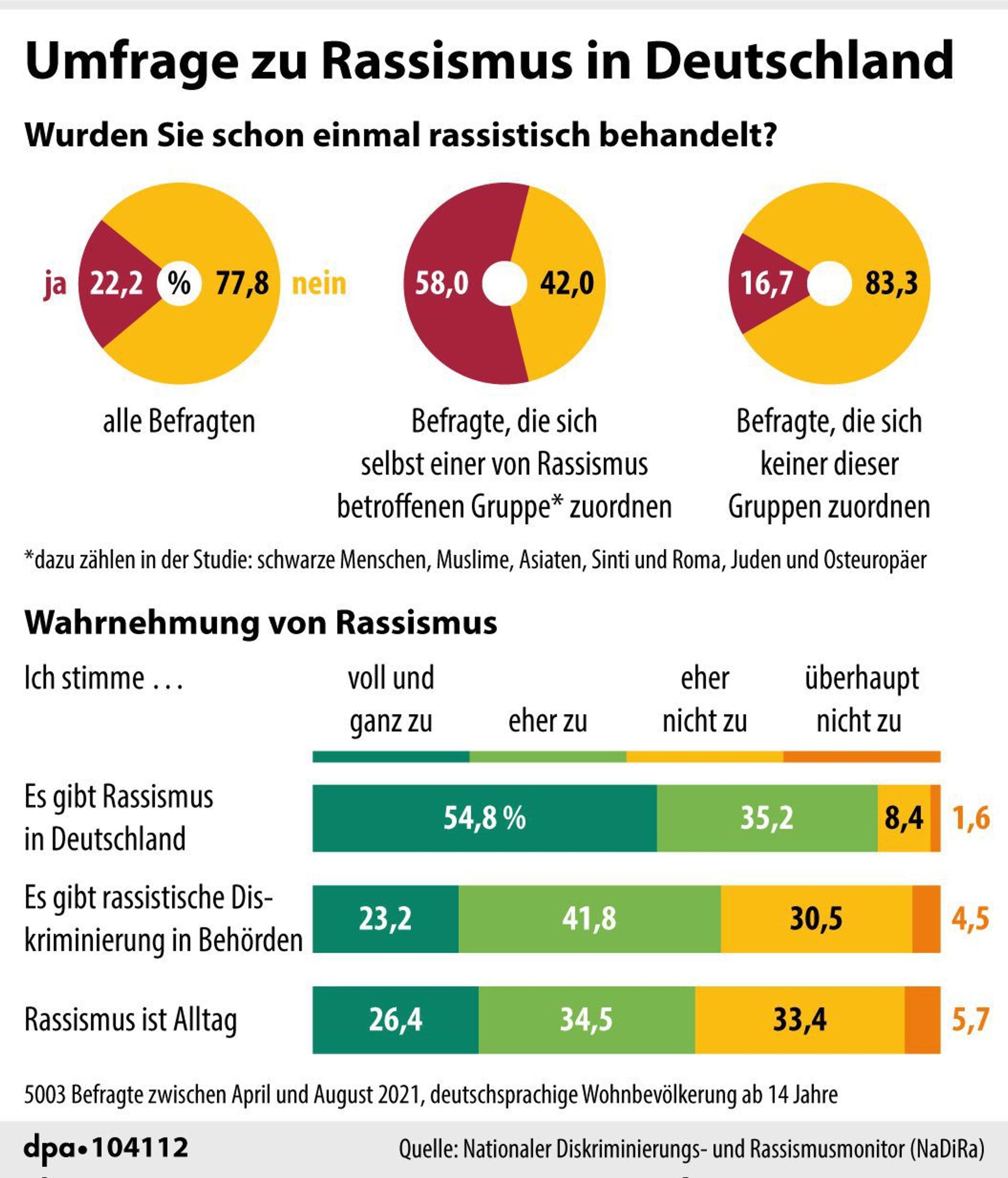 Umfrage Rassismus
