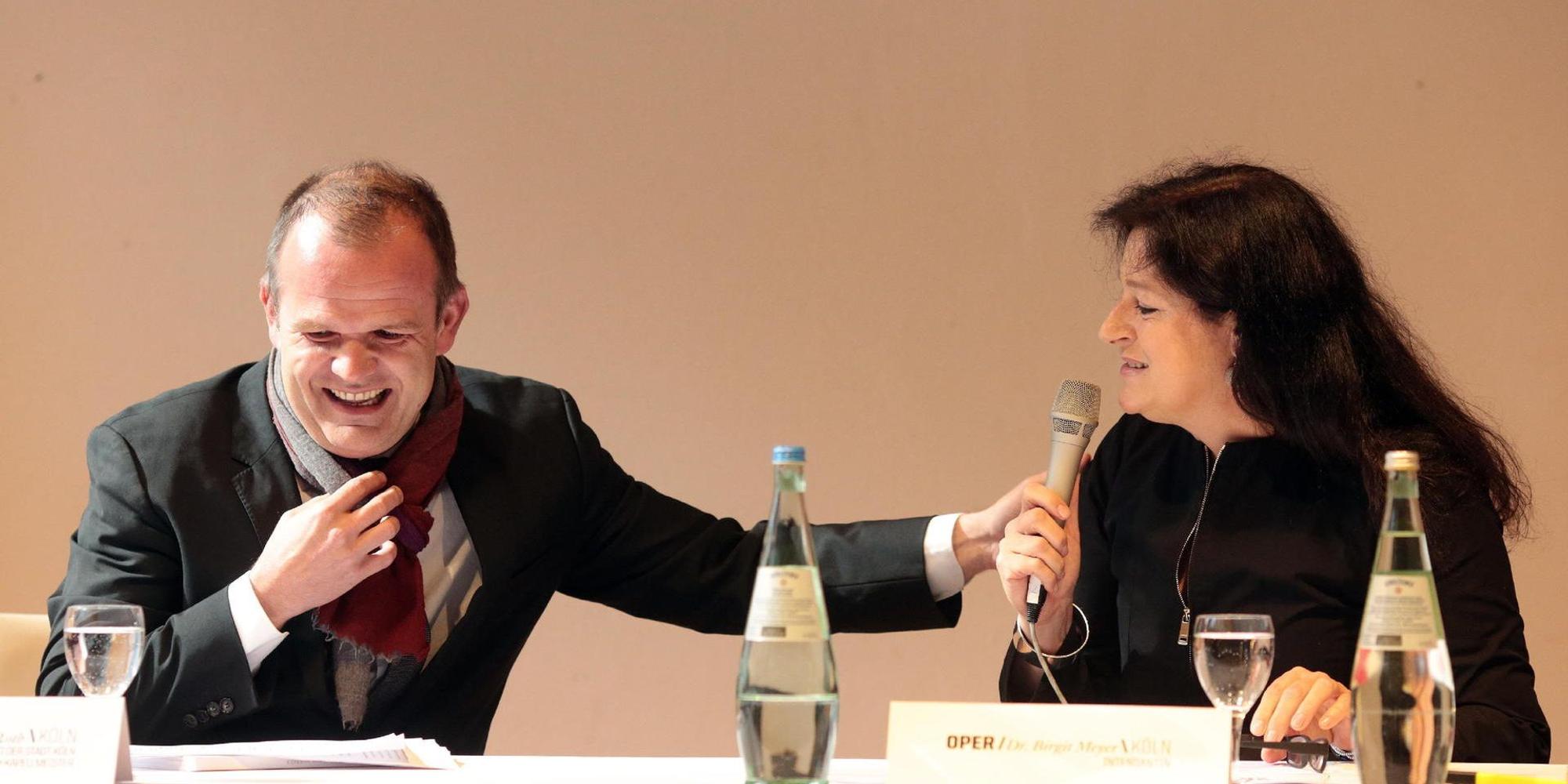 François-Xavier Roth und Birgit Meyer