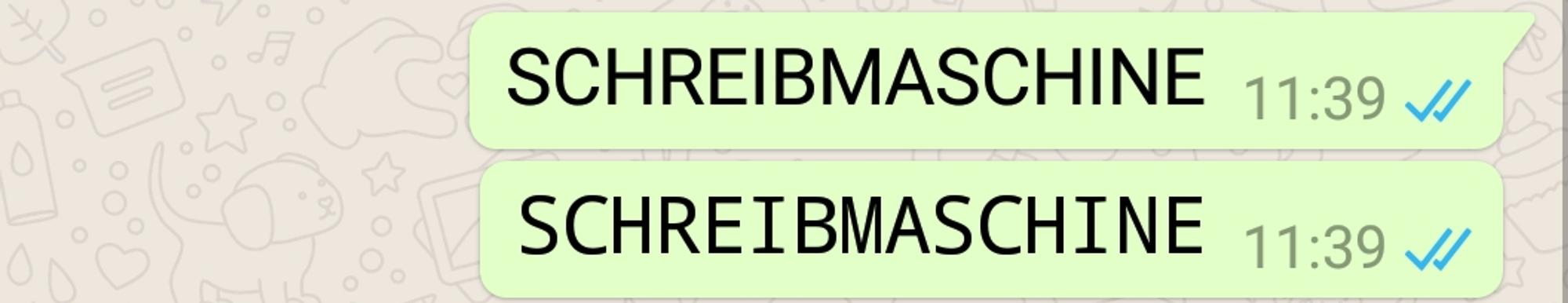 WhatsappSchreibmaschine